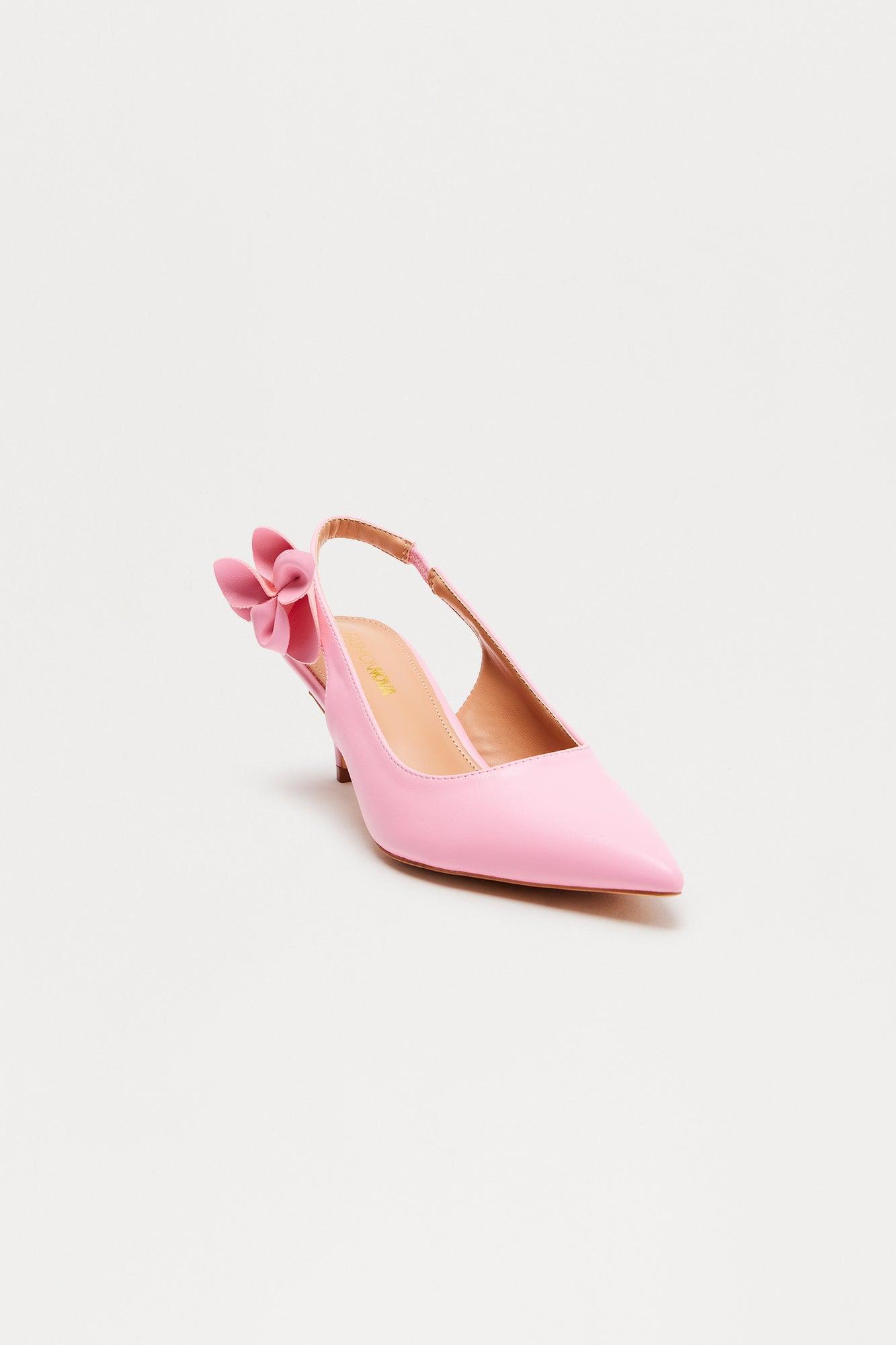 Blossom Kitten Heel Pumps - Pink Female Product Image