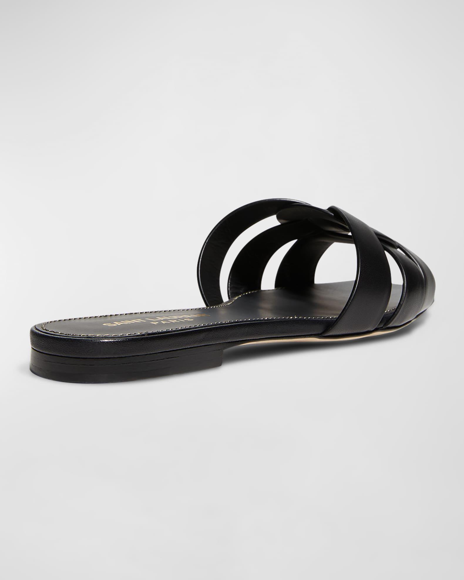 Woven Leather Sandal Slide Product Image