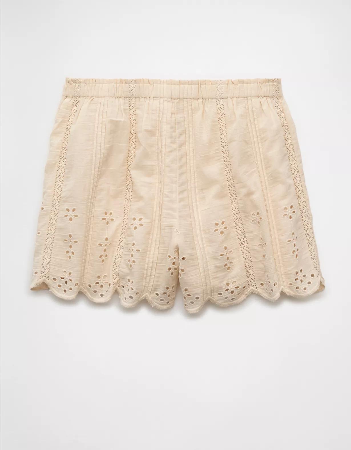 AE High-Waisted Eyelet Short Product Image