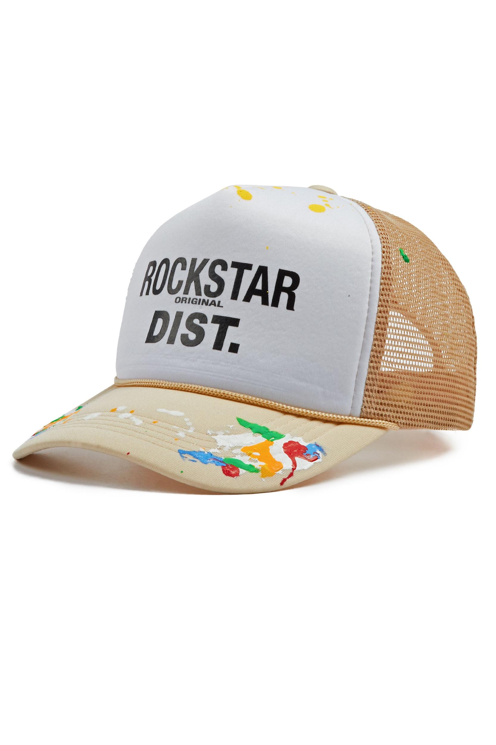 Good Side Only White/Khaki Trucker Hat Female Product Image