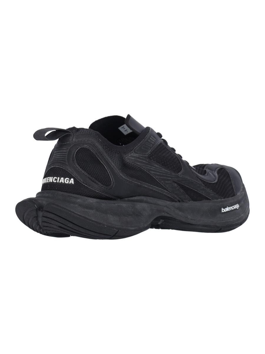 BALENCIAGA Black Mesh And Rubber Circuit Sneakers Product Image