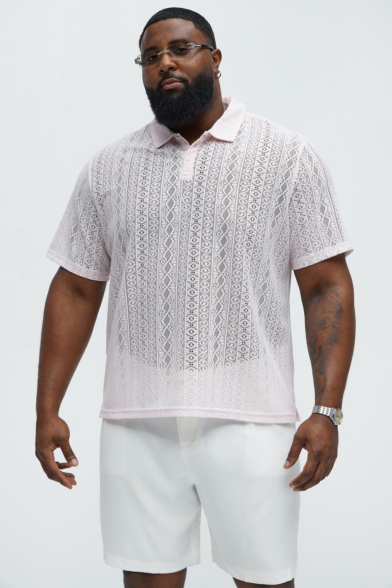 Rue Khali Knit Polo Shirt - Pink Product Image