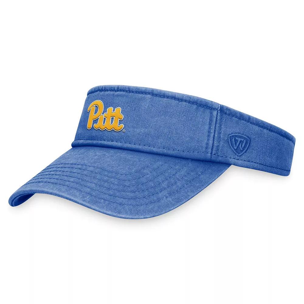 Men's Top of the World  Royal Pitt Panthers Terry Adjustable Visor, Blue Product Image