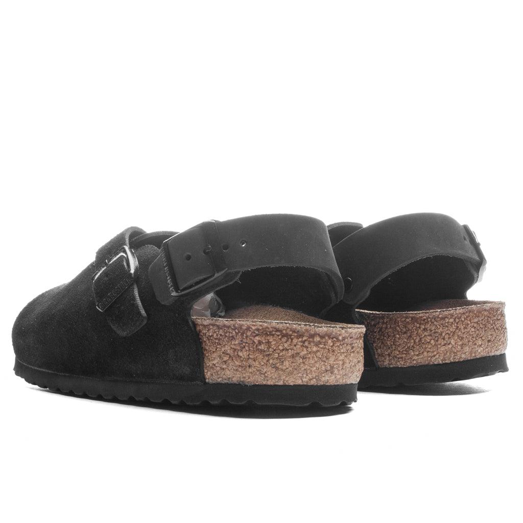 Narrow Tokio Suede Leather - Black Male Product Image