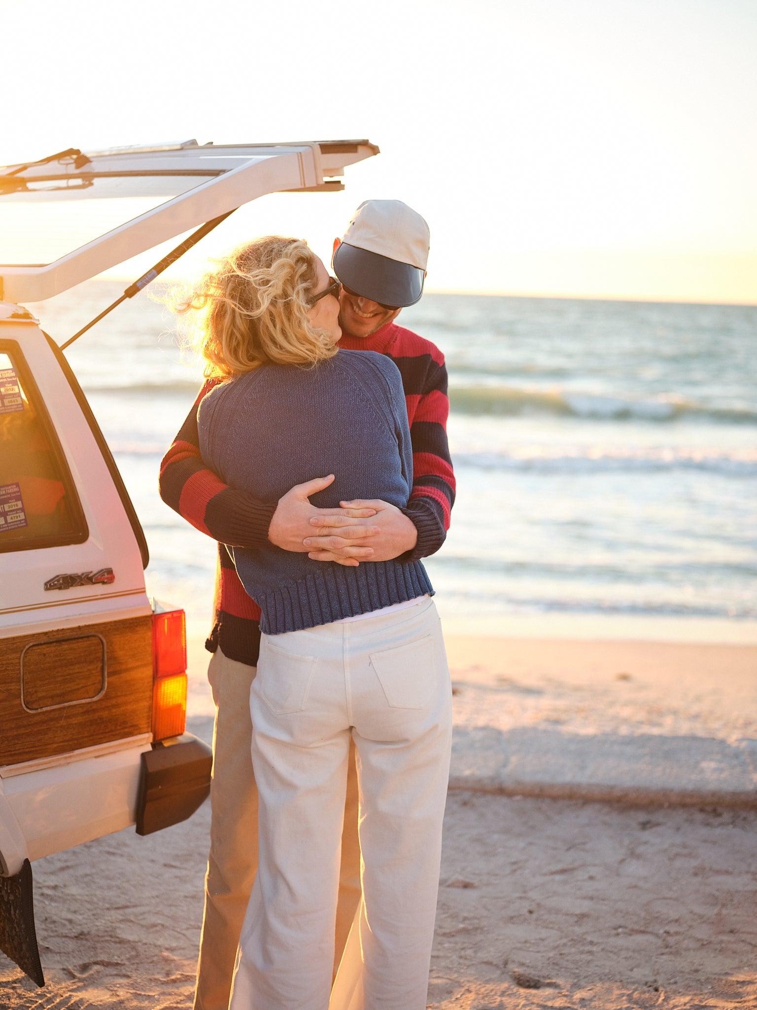 Women's Deep Sea Quaker Crewneck Sweater in Indigo Product Image