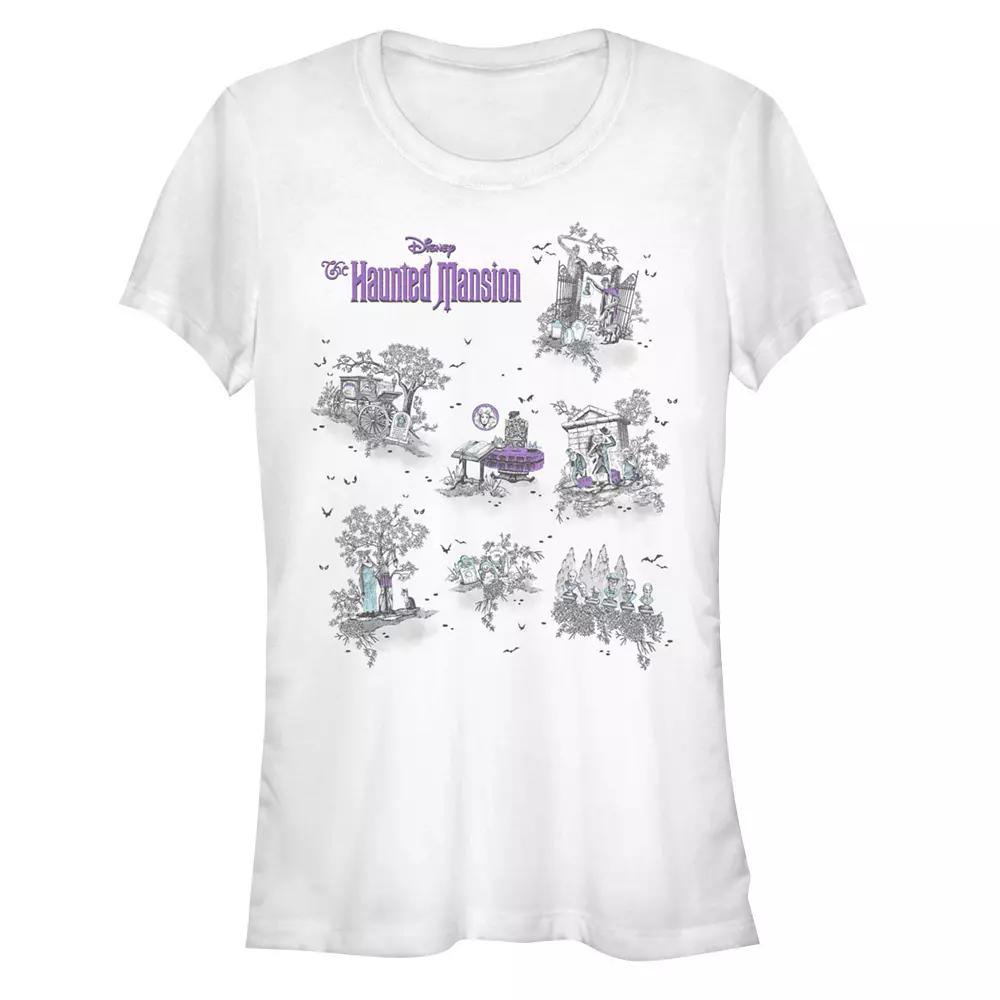 Disney's The Haunted Mansion Map Juniors' Graphic Tee, Girl's,  Product Image