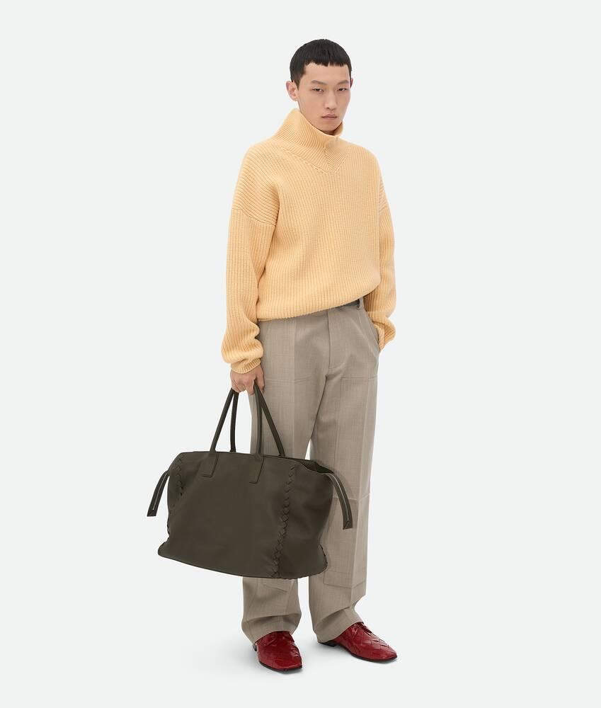 Men's Large Zipped Cabat in Kaki Product Image