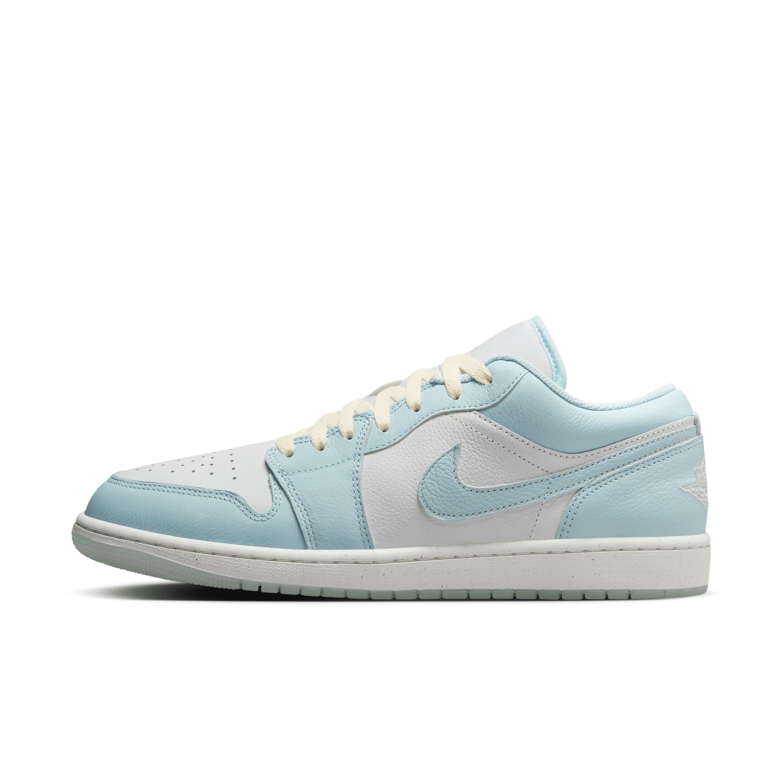 Jordan Mens Air Retro 1 Low SE Casual Shoes in Glacier Blue/Summit White/Guava Ice Product Image