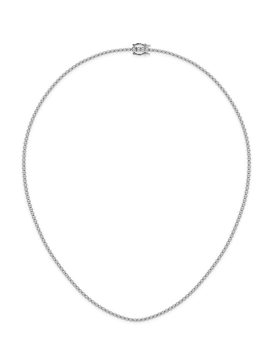 Womens Platinum & Lab-Grown Diamond Tennis Necklace/5.00-20.00 TCW Product Image
