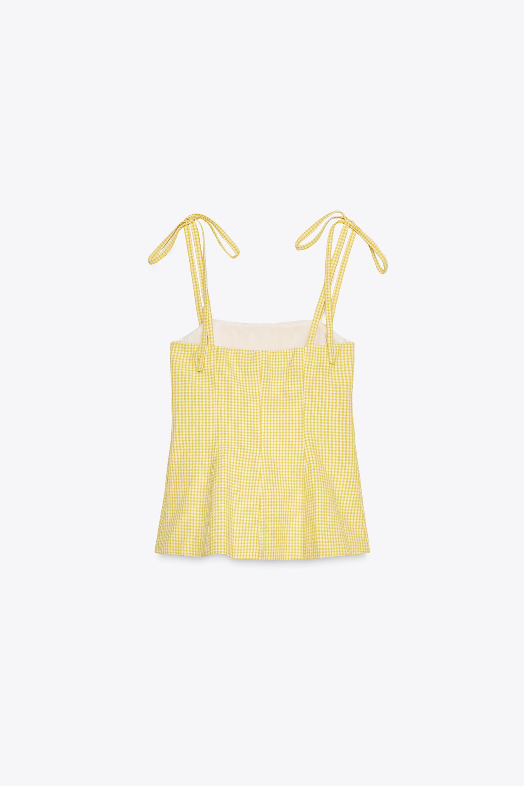 GINGHAM BOW TOP Product Image