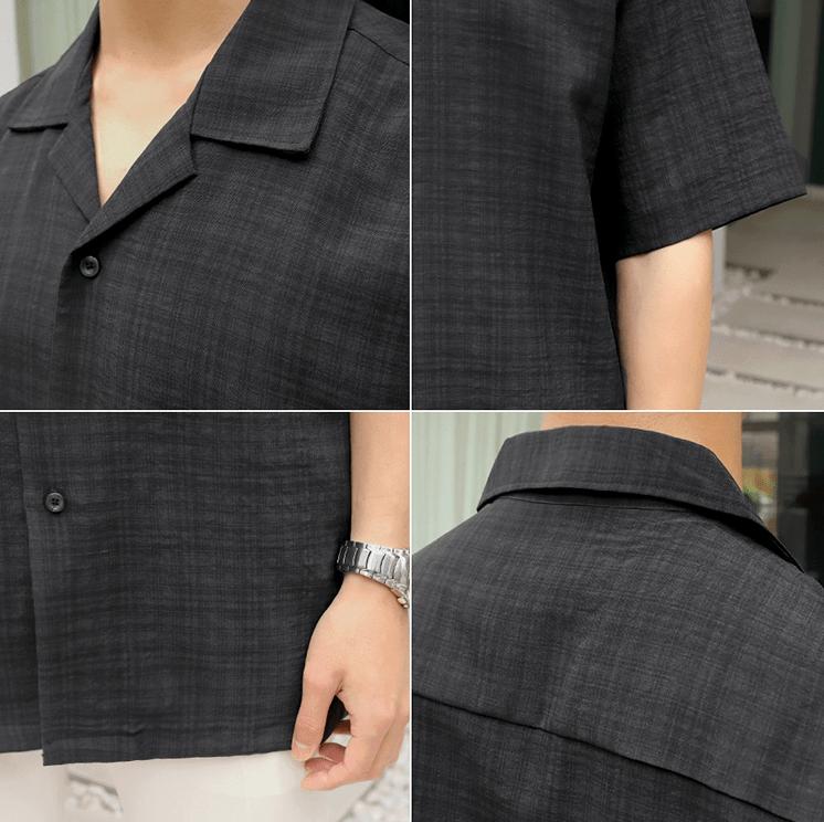 RT No. 1713 PLAID V-NECK SHIRT Product Image