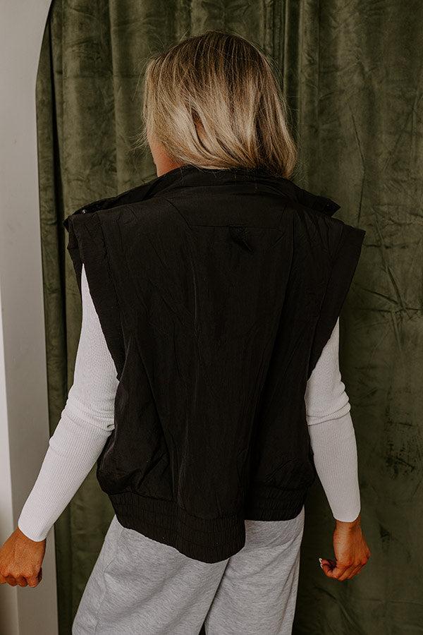 Mountain Breeze Puffer Vest in Black Product Image