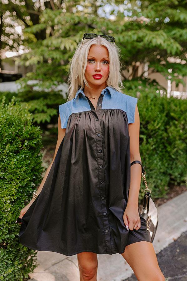 City Dream Mini Dress in Black Product Image