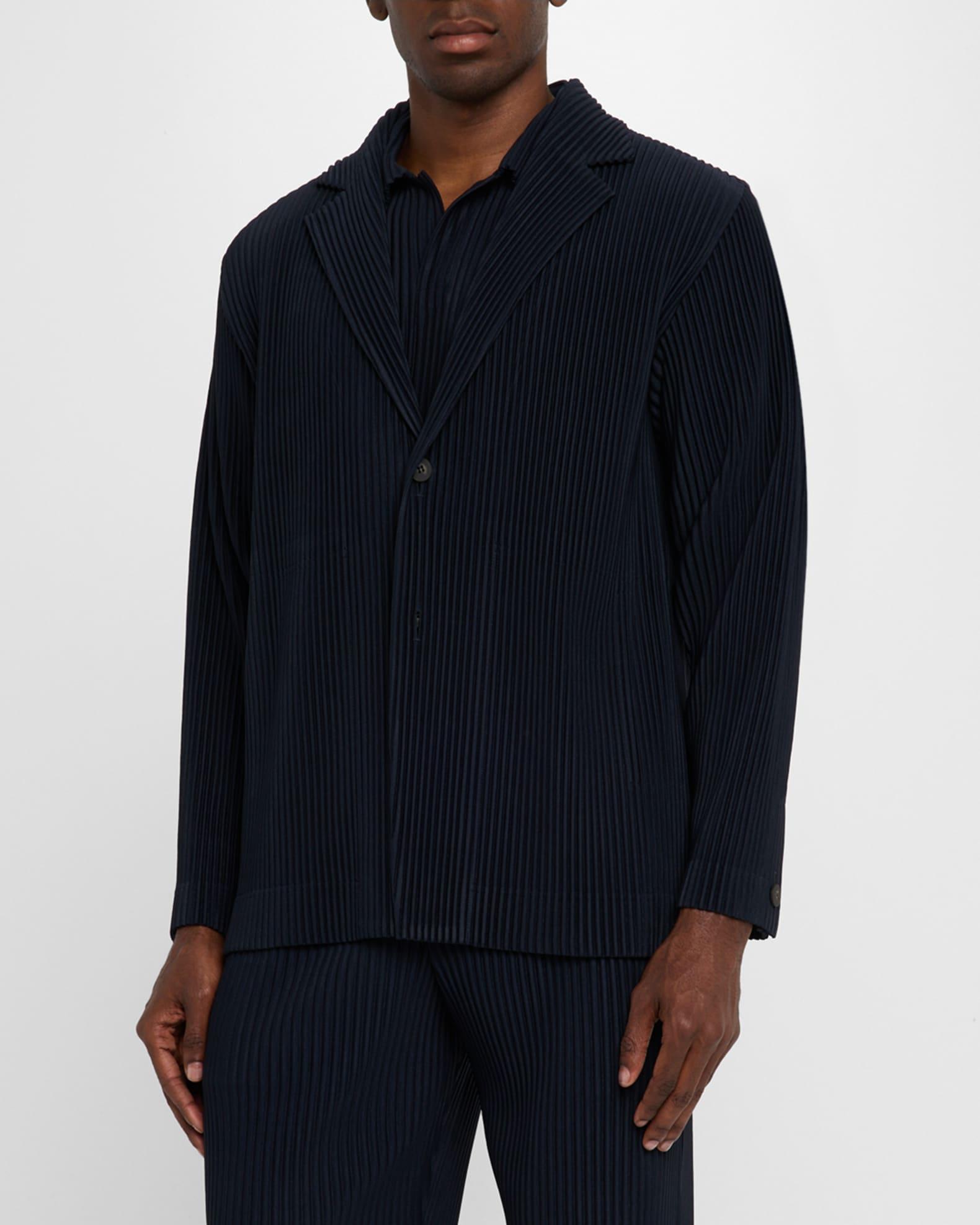 Men's Pleated Single-Breasted Sport Coat Product Image