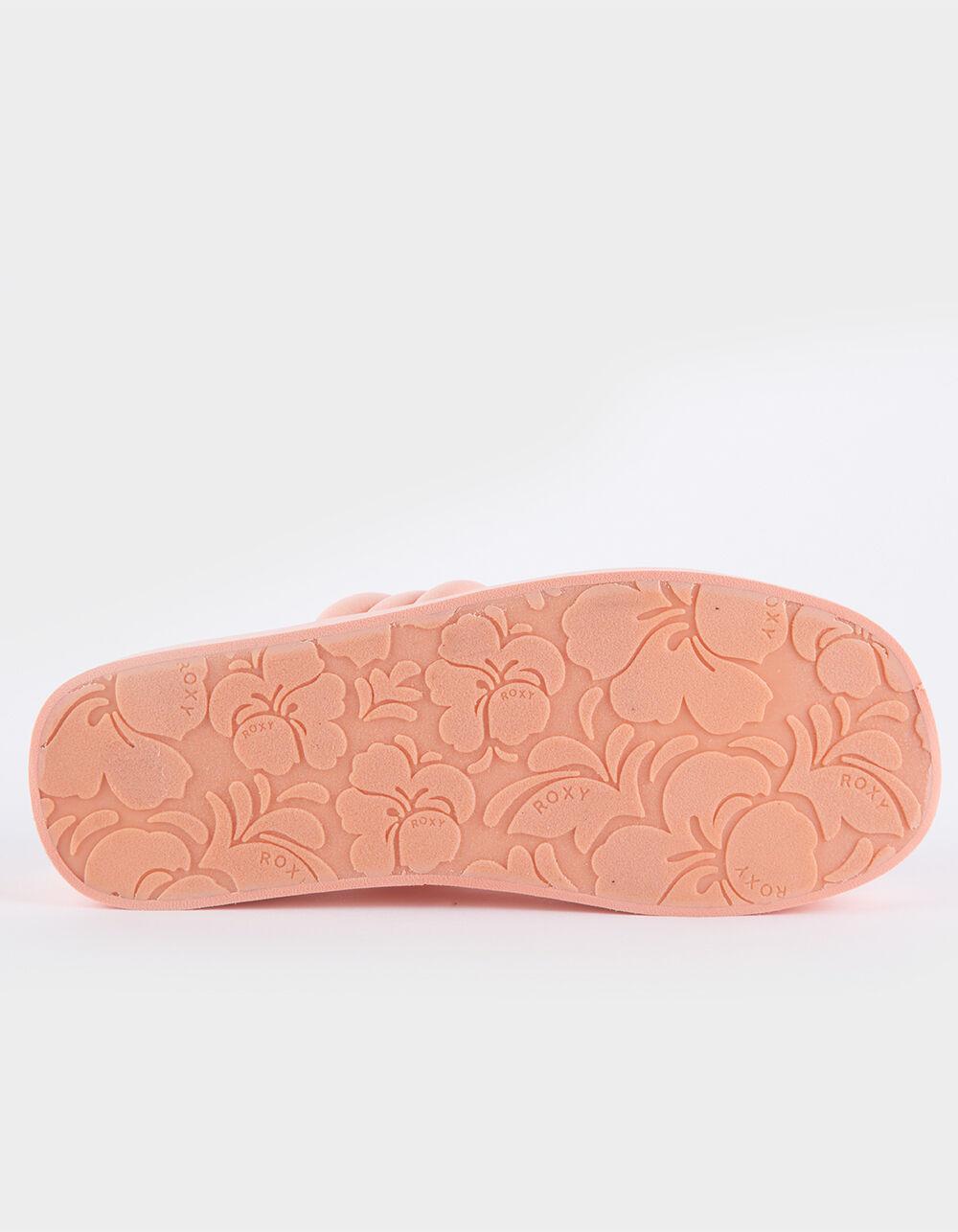 ROXY Totally Tubular Womens Slide Sandals - PEACH Product Image