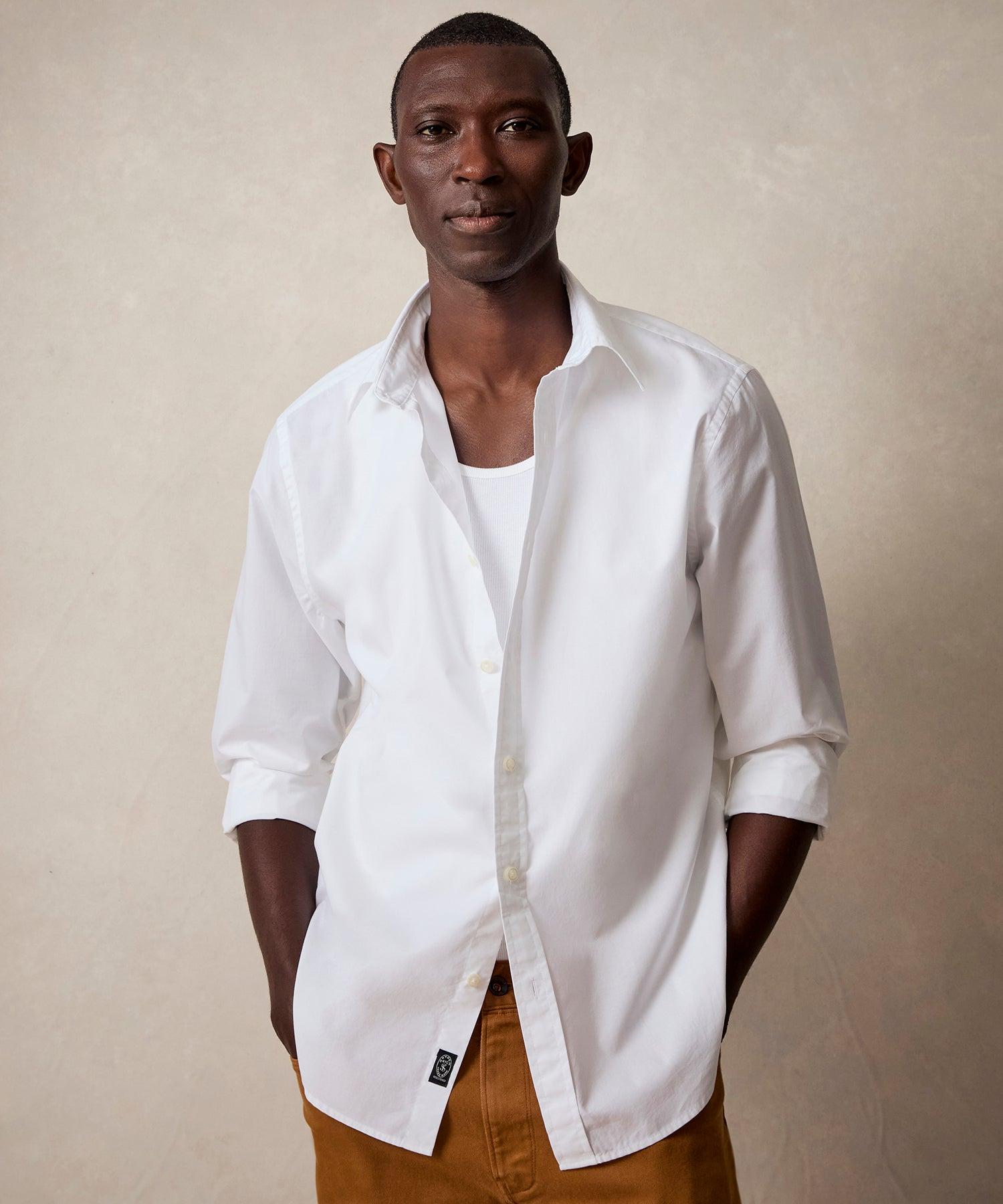 Slim Fit Cotton Poplin Point Collar Shirt Product Image