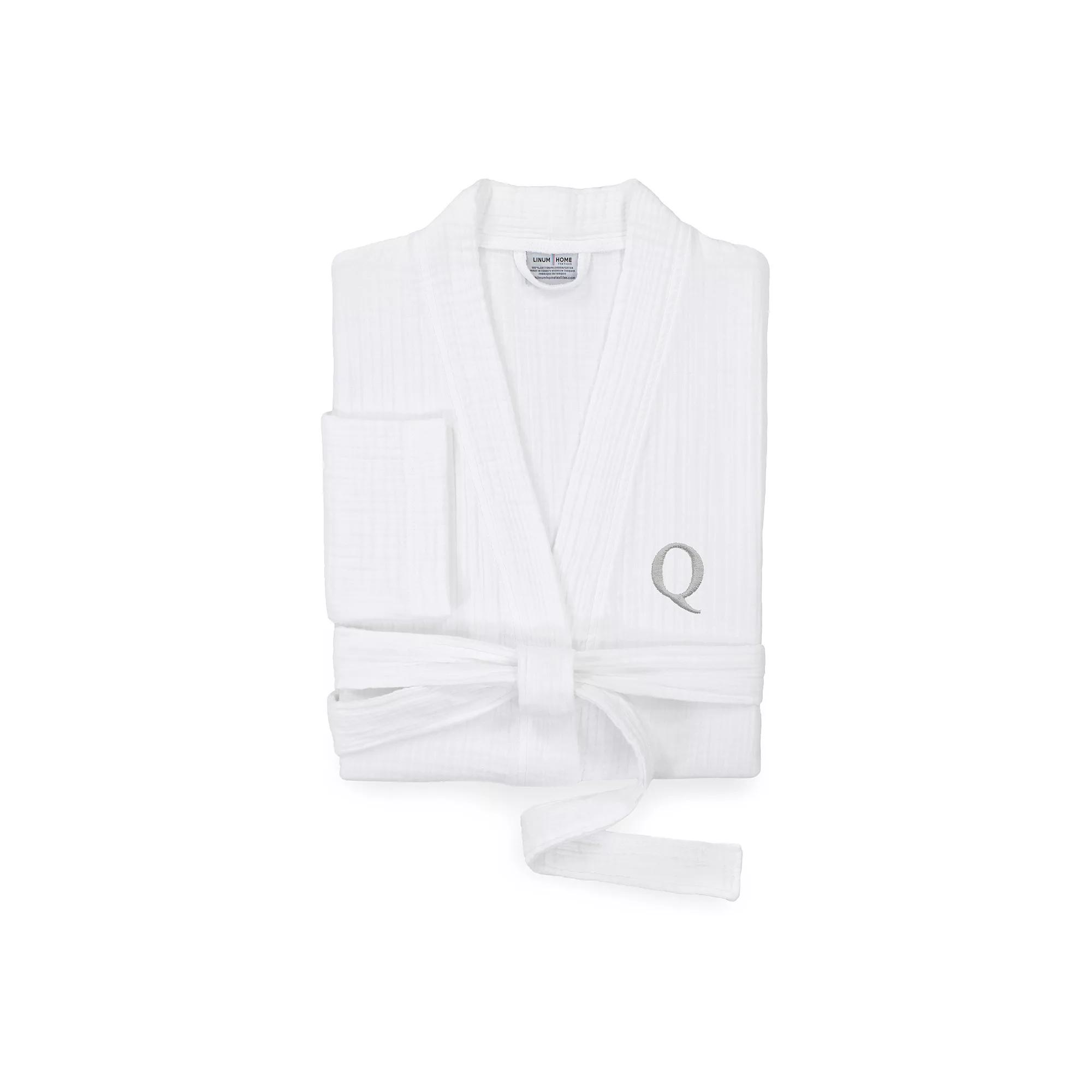 Linum Home Textiles Turkish Cotton Smyrna Personalized Luxury Robe, Adult Unisex,  Product Image