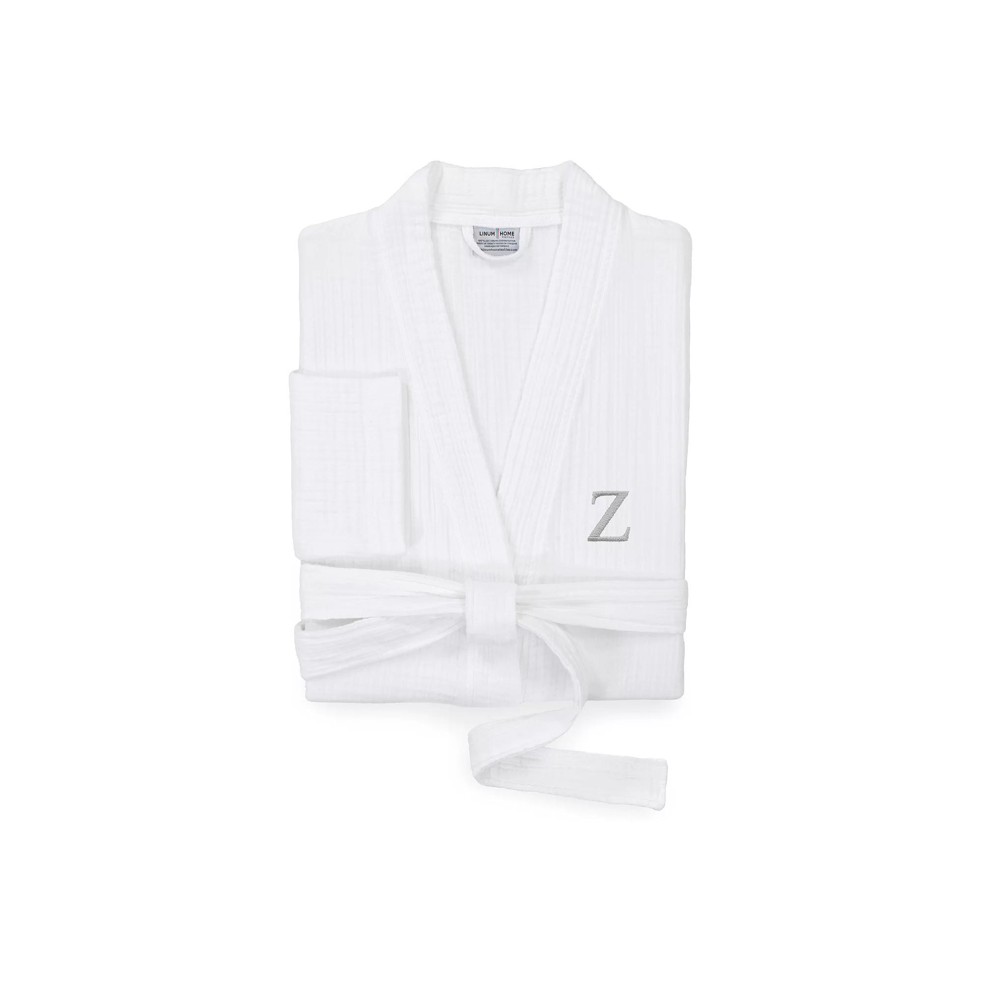 Linum Home Textiles Turkish Cotton Smyrna Personalized Luxury Robe, Adult Unisex,  Product Image