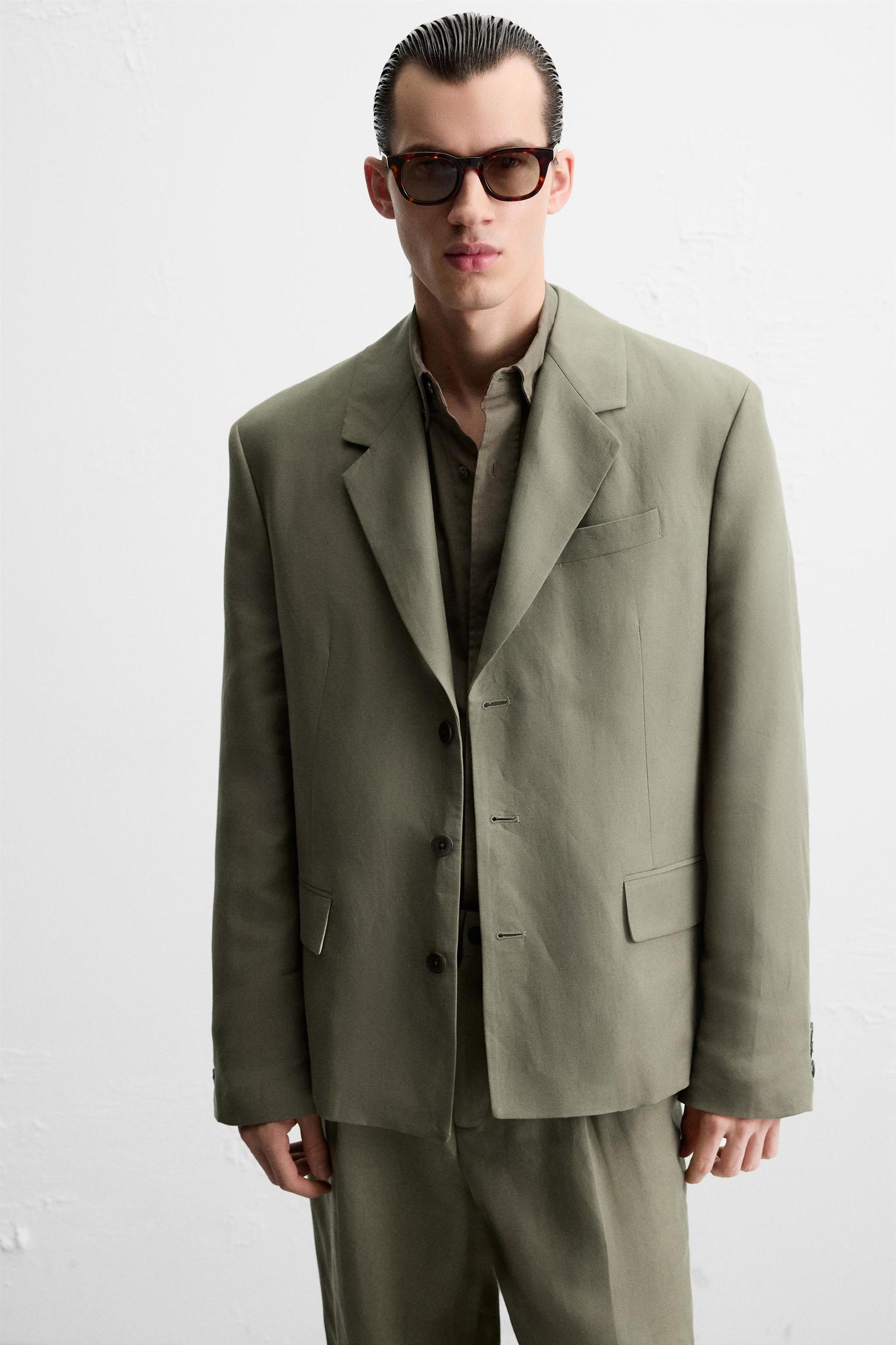 LYOCELL - LINEN SUIT BLAZER Product Image