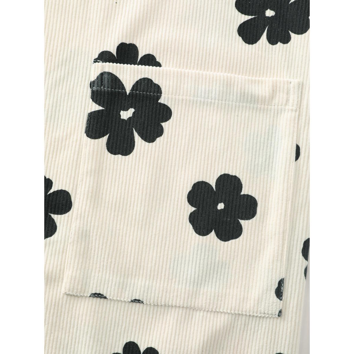 Plus Size Ivory Monochrome Corduroy Wide Leg Scoop Back Jumpsuit Women Sleeveless Round Neck Casual Loose Jumpsuits BloomChic 26/4X Product Image