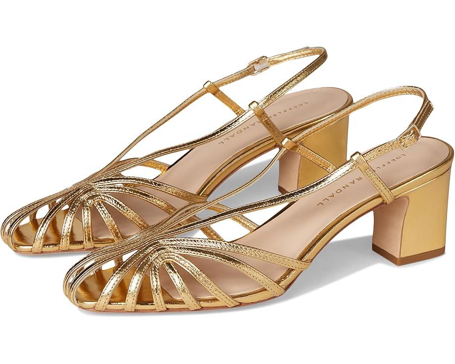 Women's Loeffler Randall Priscilla Lattice Slingback Mid Heel Sandals Product Image