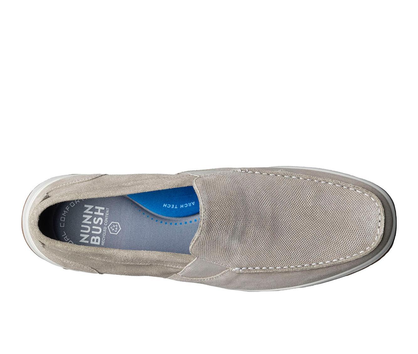 Men's Nunn Bush Luca Suede Moc Toe Venetian Slip On Loafers Product Image