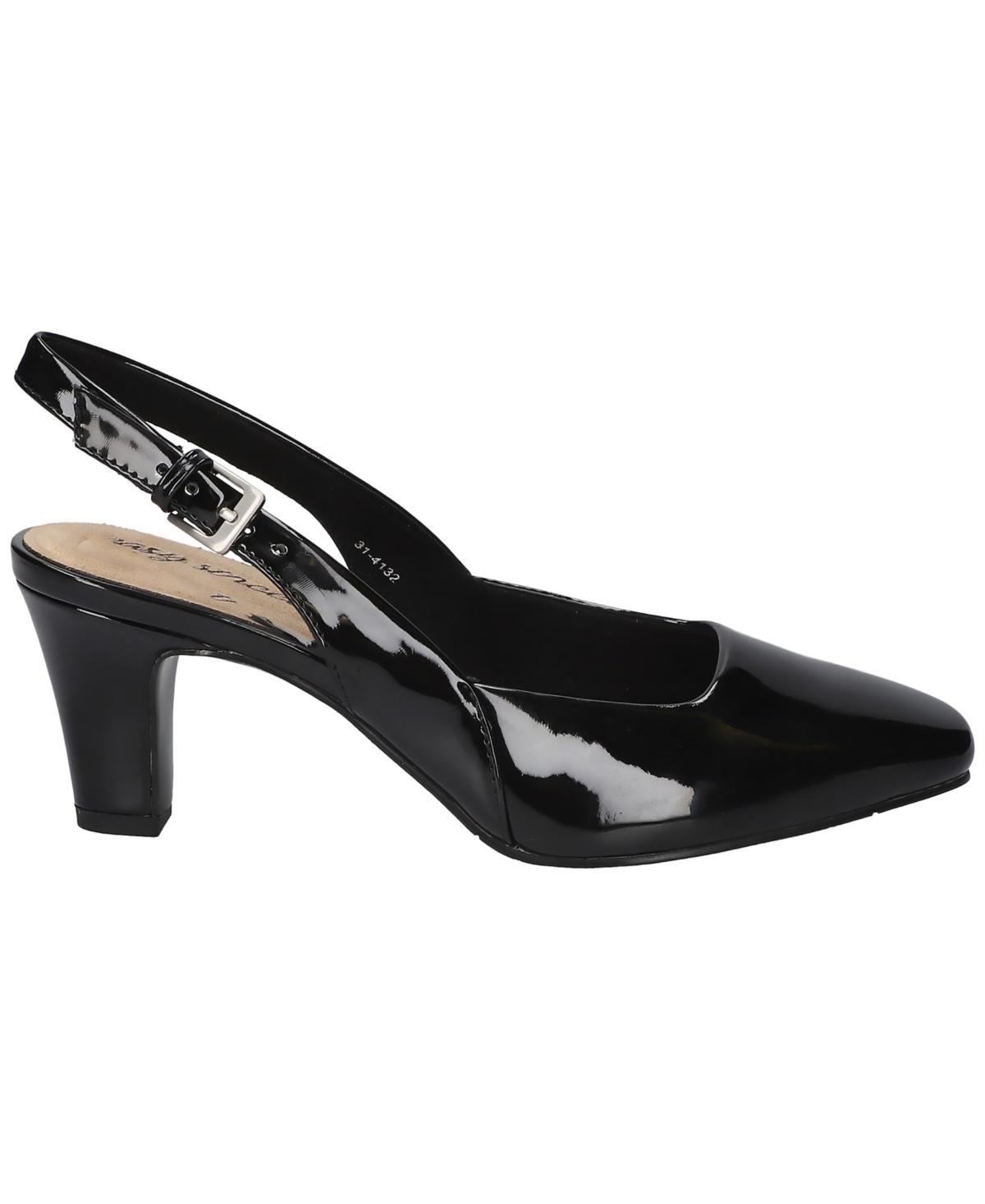 Womens Patent Leather Block-Heel Pumps Product Image