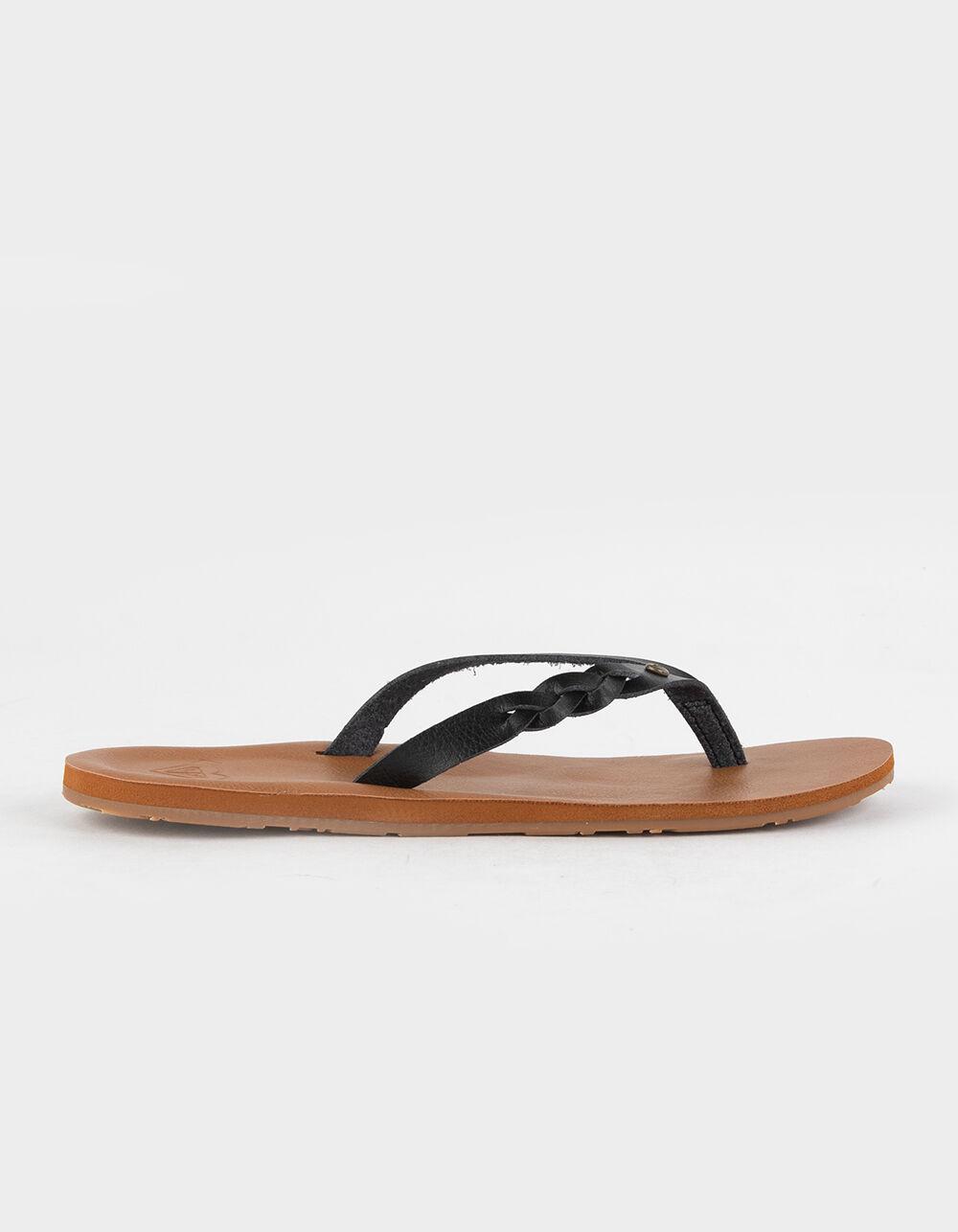 ROXY Liza Womens Thong Sandals - BLACK Product Image
