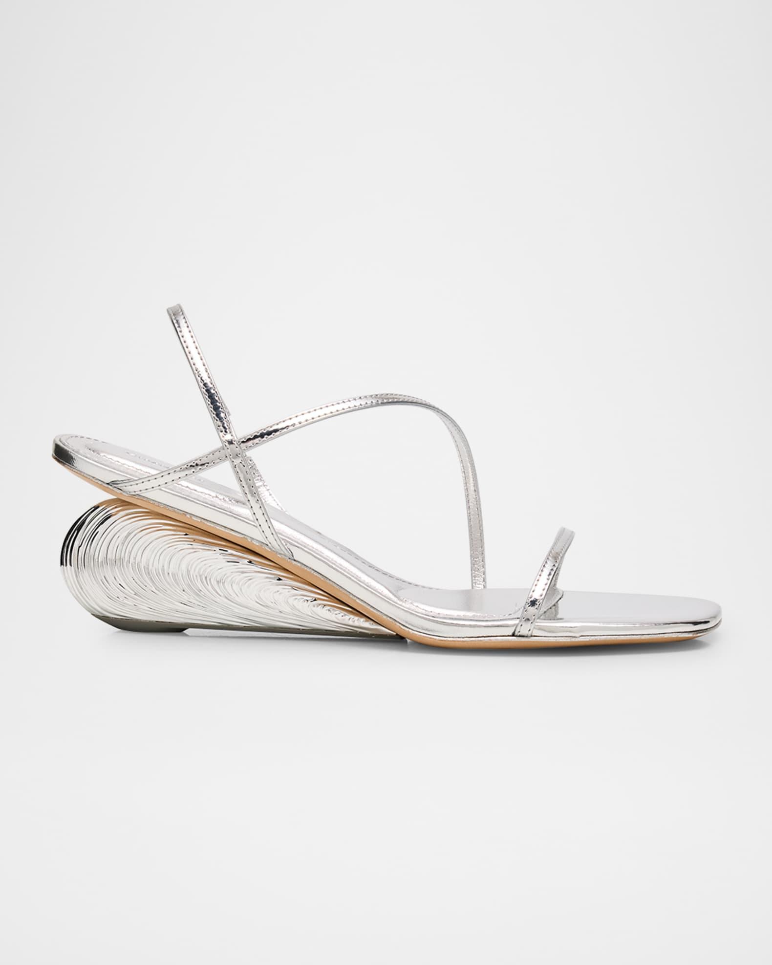 Bridget Metallic Wedge Strappy Sandals Product Image