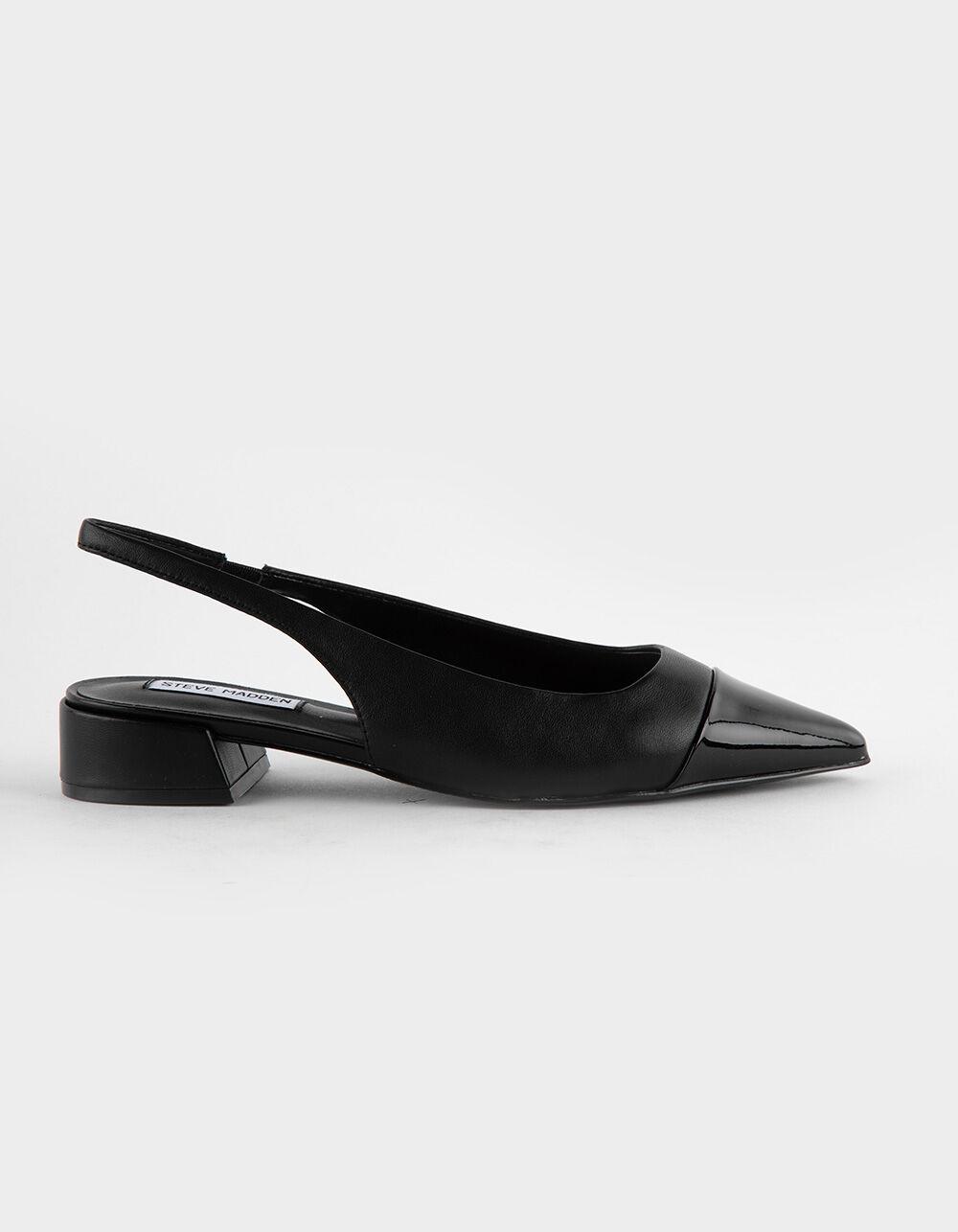 STEVE MADDEN Christann Slingback Block Heel Womens Shoes - BLACK Product Image
