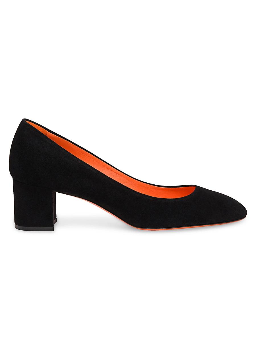 Womens Power 50MM Leather Block-Heel Pumps Product Image