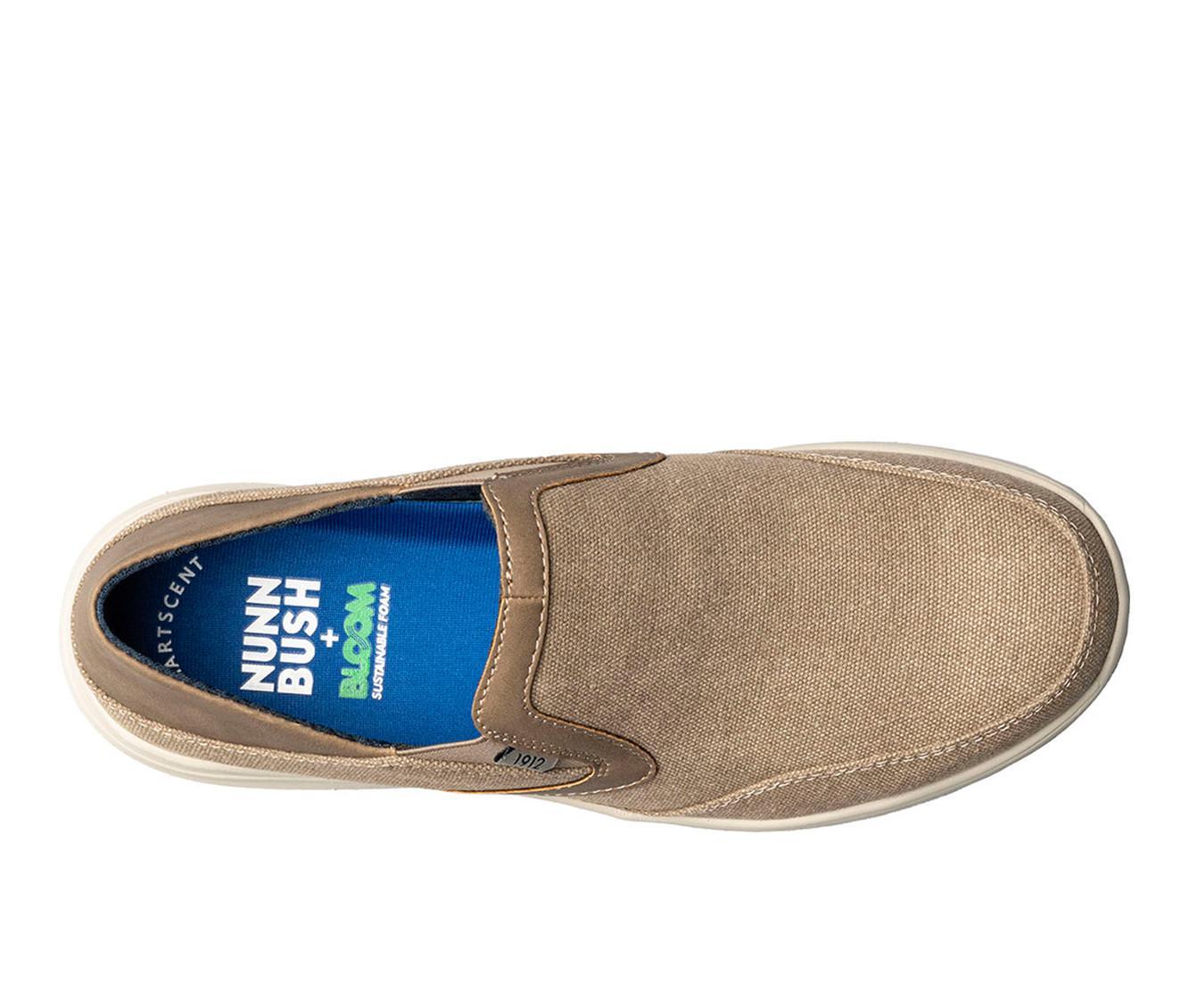Men's Nunn Bush Conway EZ Canvas Moc Toe Slip On Shoes Product Image