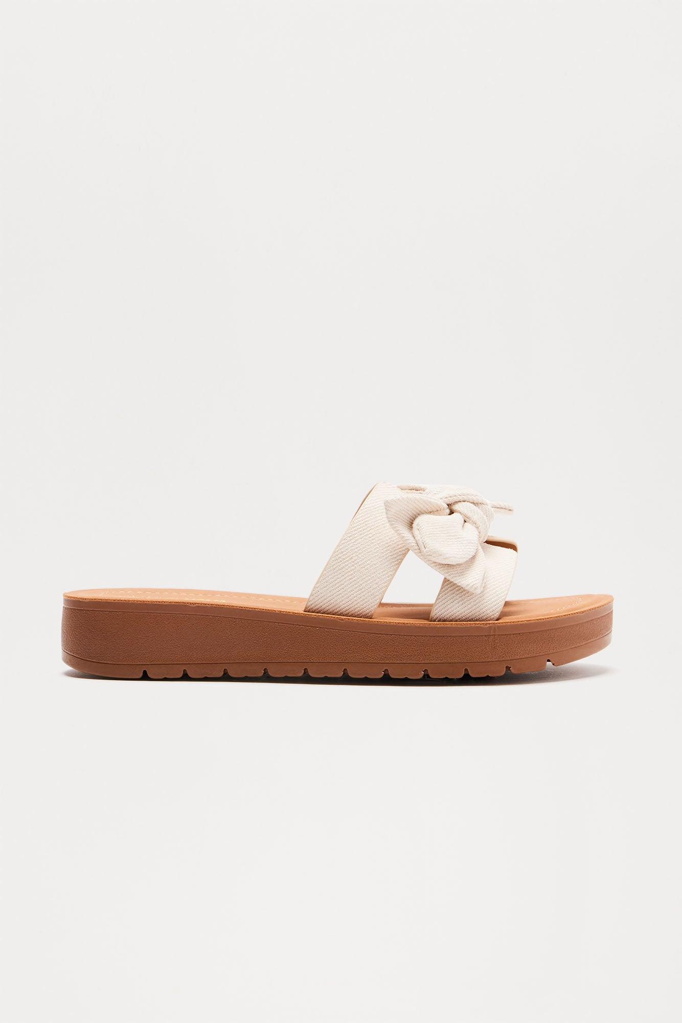 Lanai Bow Sandals - Ivory Product Image