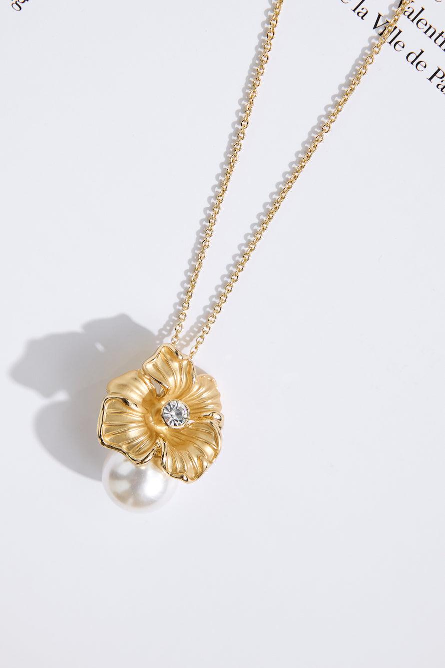 Flower Friend Necklace Gold Product Image