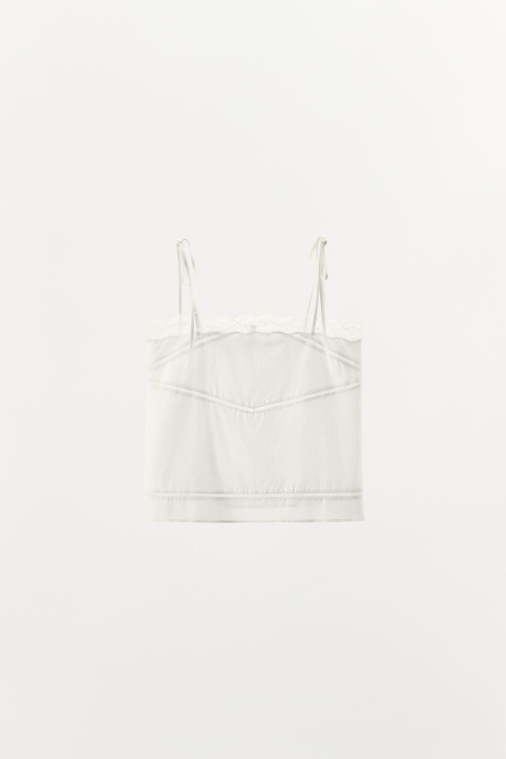 LACE LADDER STITCH TOP Product Image