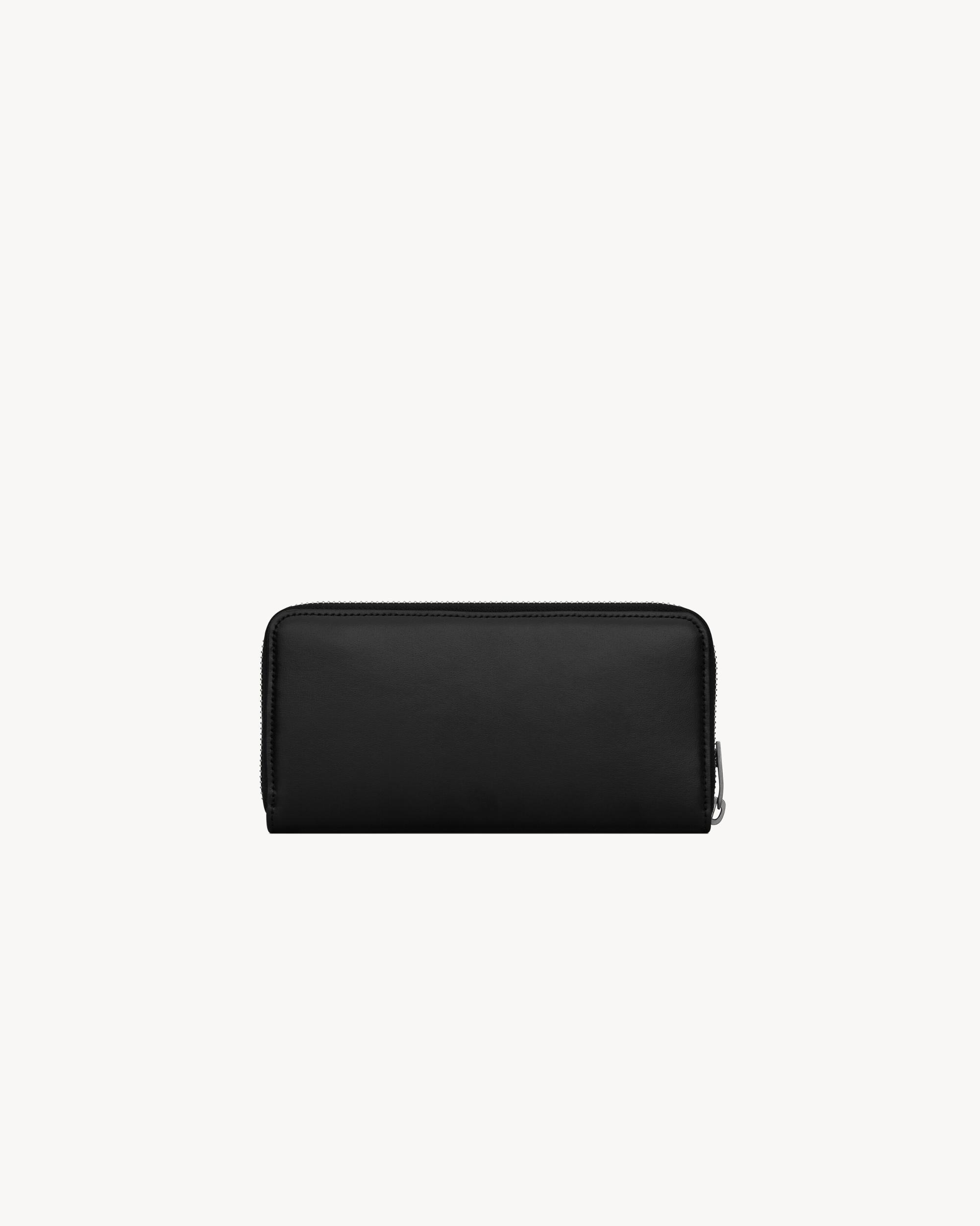 TINY CASSANDRE zip-around wallet in matte leather Product Image