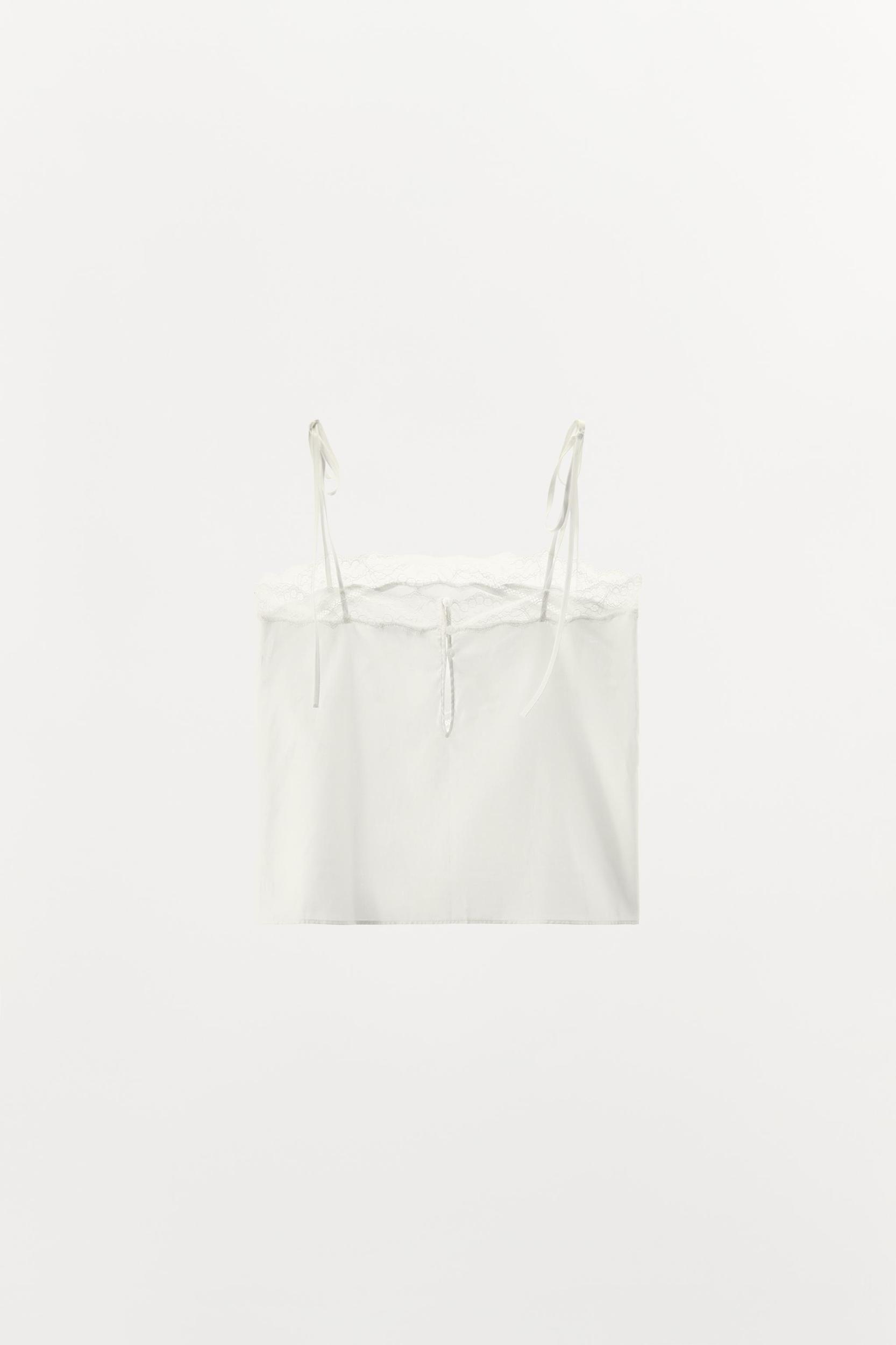 LACE LADDER STITCH TOP Product Image