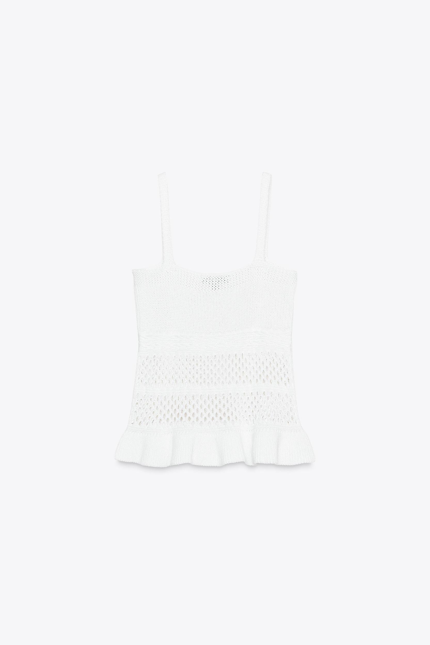 RUFFLED KNIT TOP Product Image