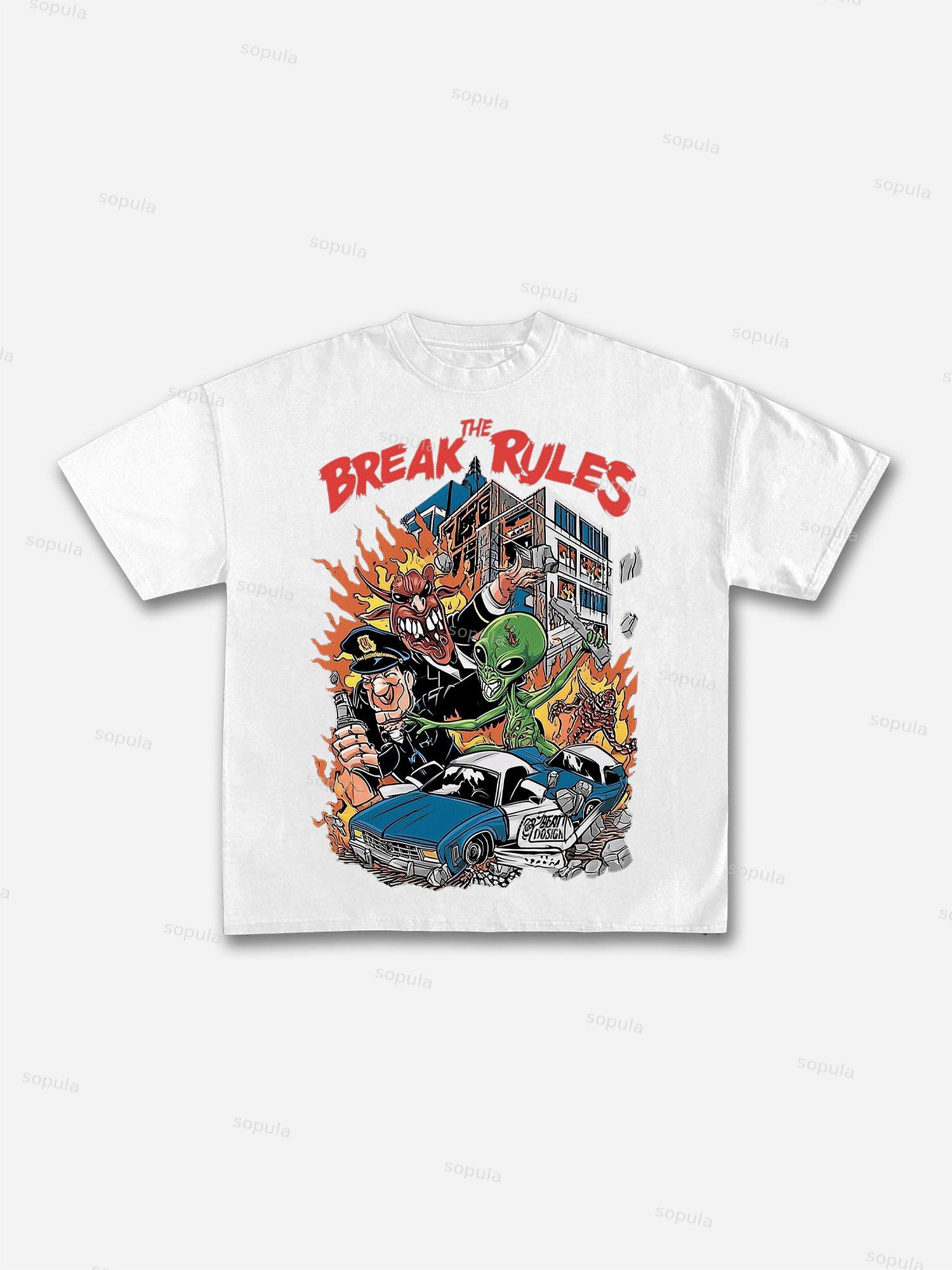 Glorybound Electroplated Coated Statue Of Liberty Vintage Graphic Cotton T-shirt Product Image