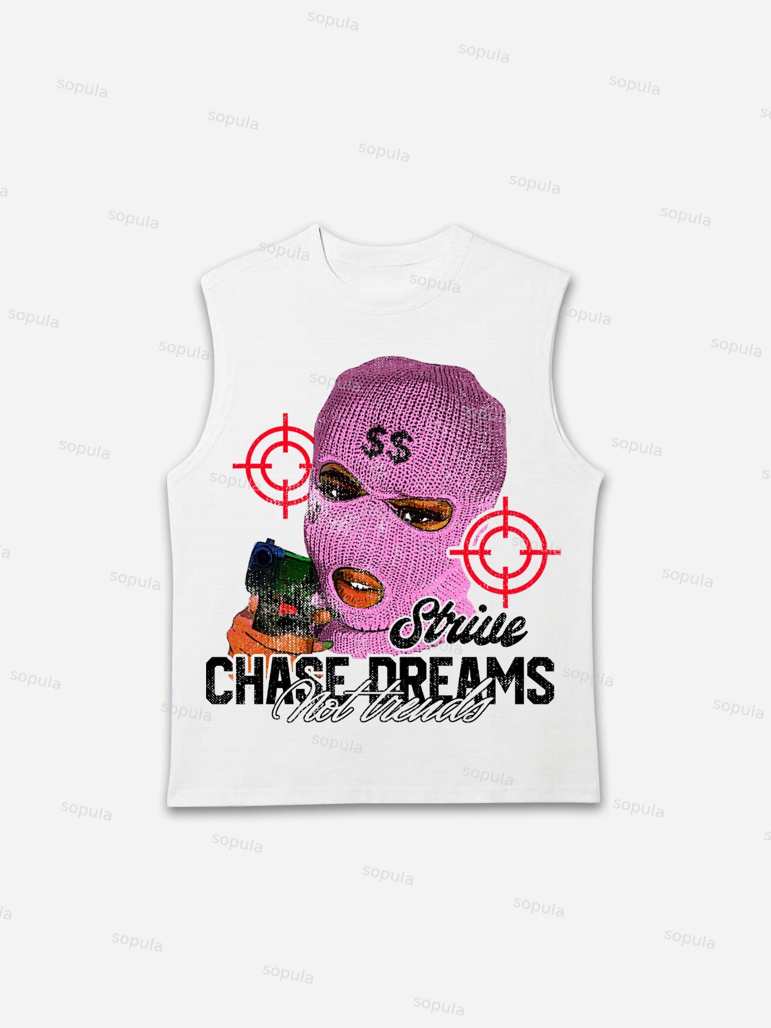 Street Gangs Chasing Dreams Old Vintage Graphic Tank Top Product Image