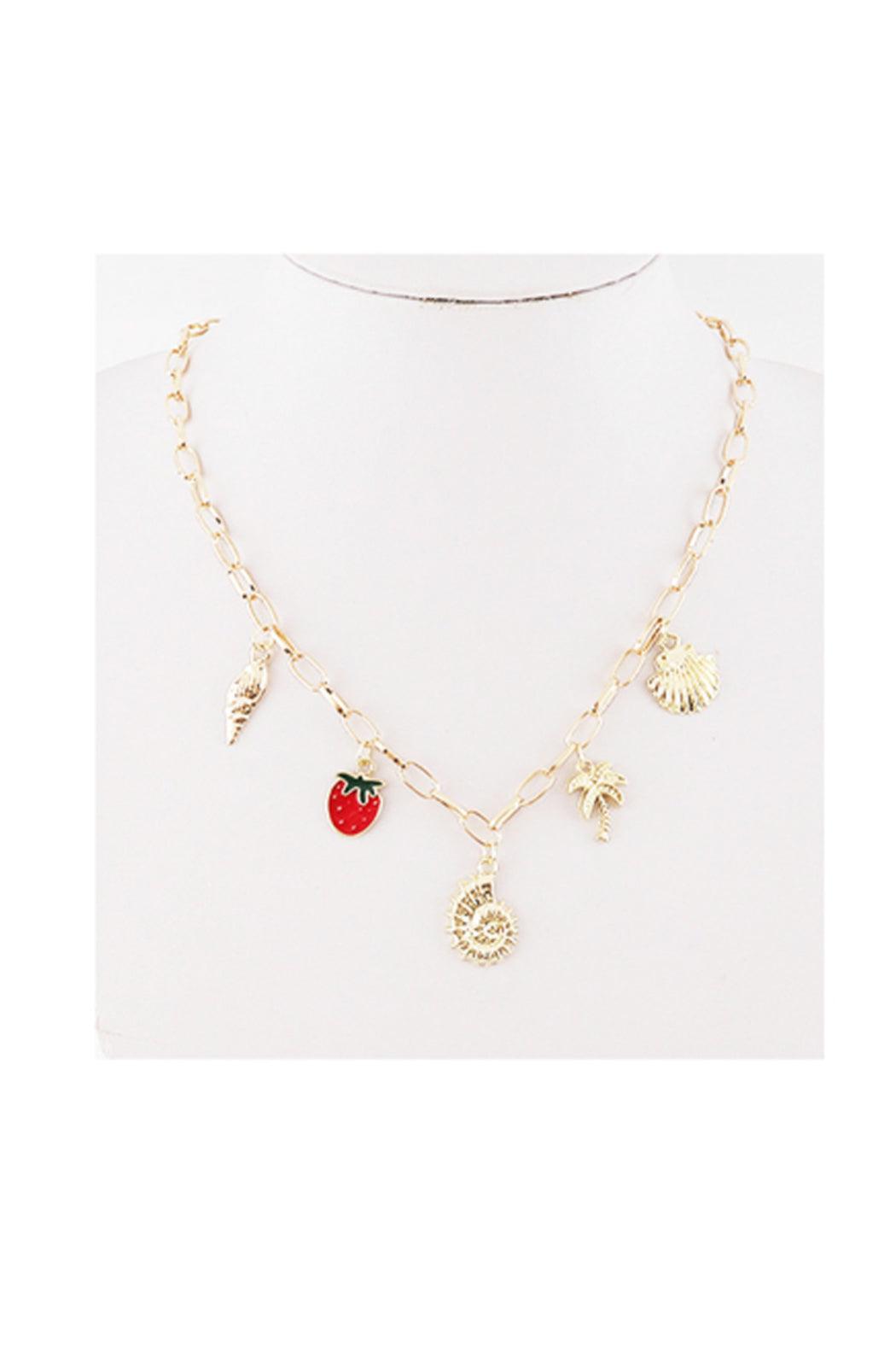 Charm Station Paperclip Chain Necklaces Product Image