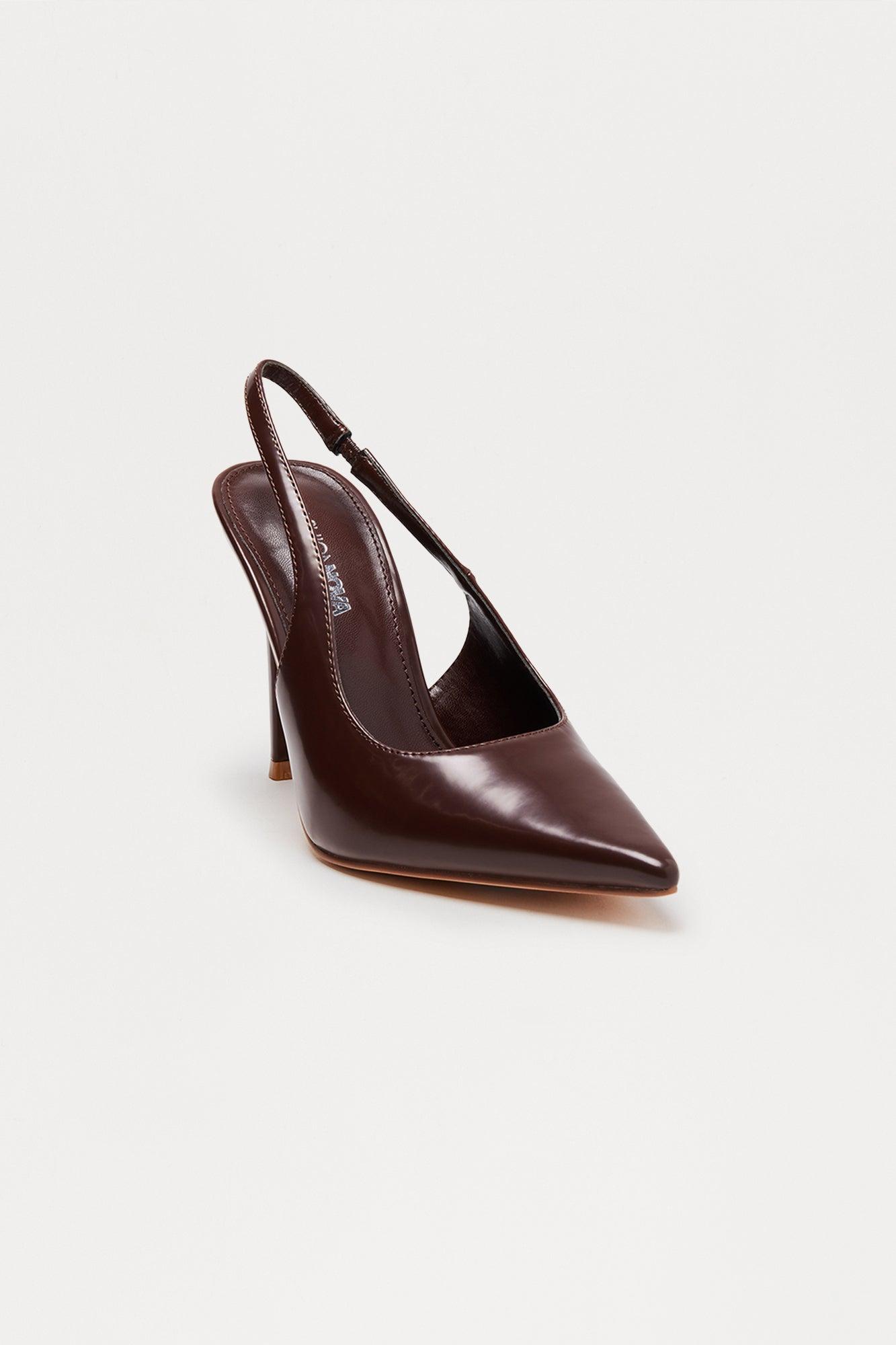 Kendrix Stiletto Slingback Pumps - Brown Female Product Image