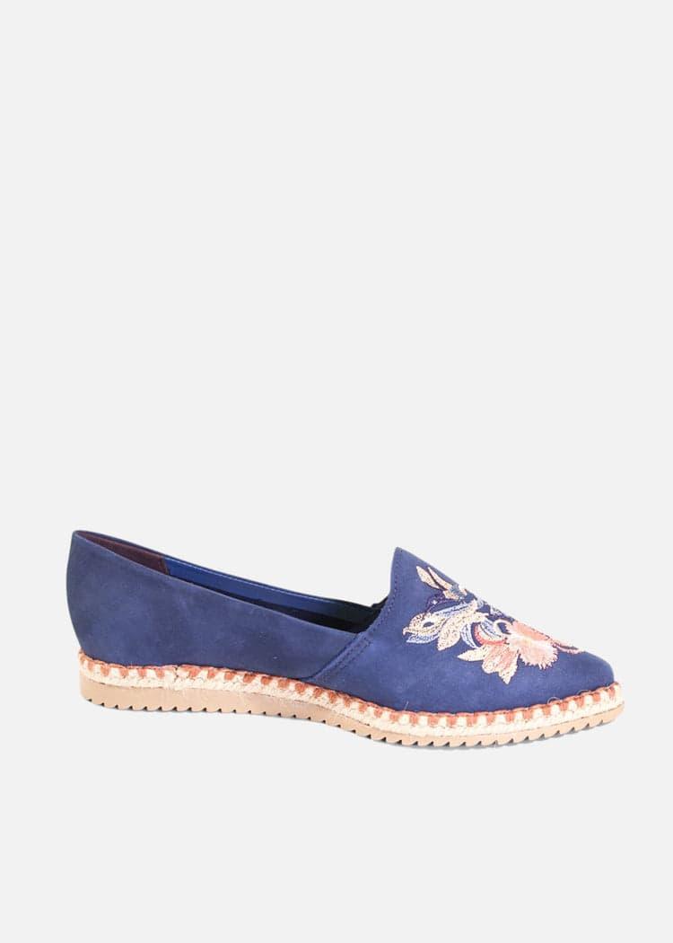 Sutton Suede Embroidered Espadrille Product Image