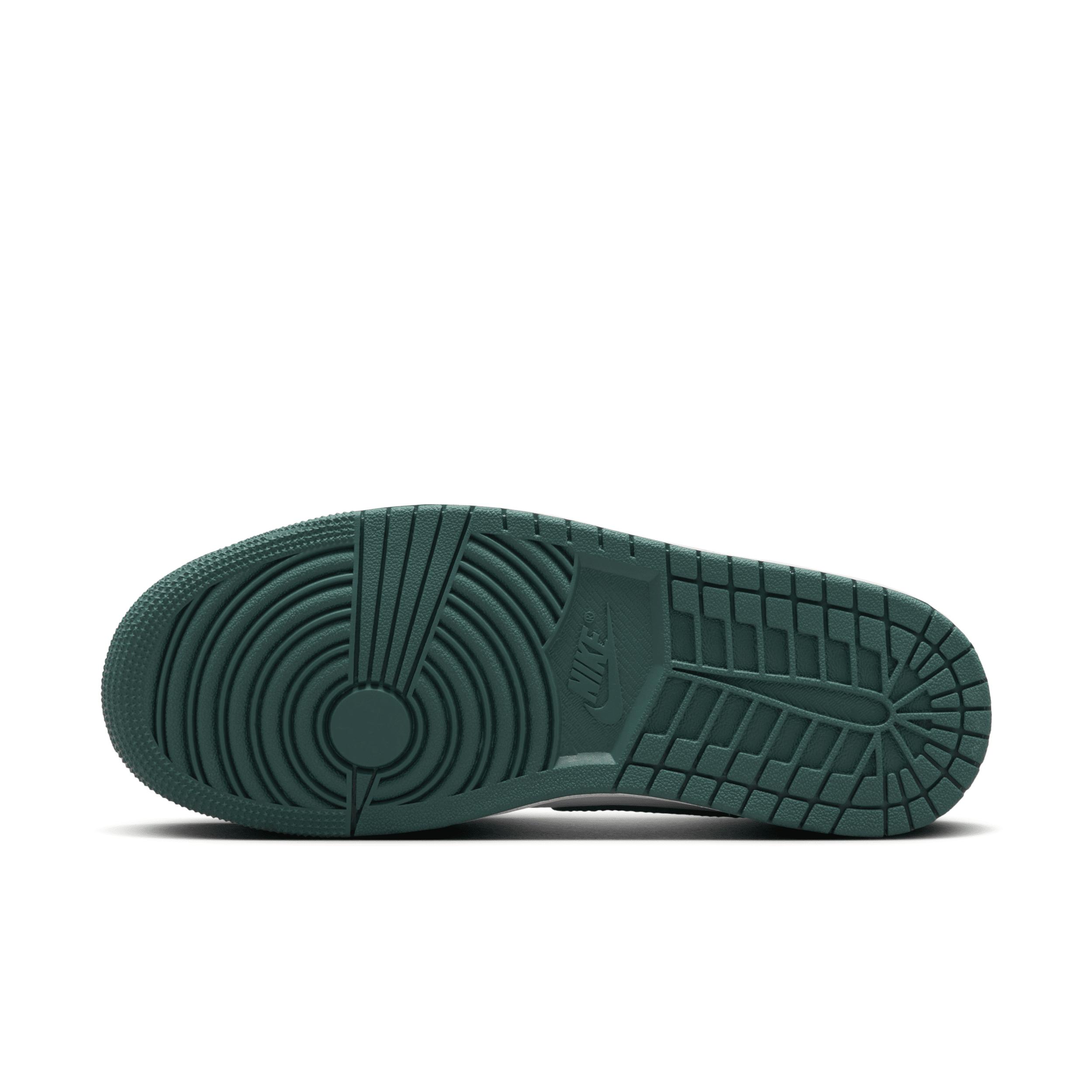 Jordan Womens Jordan AJ 1 Mid - Womens Basketball Shoes Oxidized Green/White/Sail Product Image