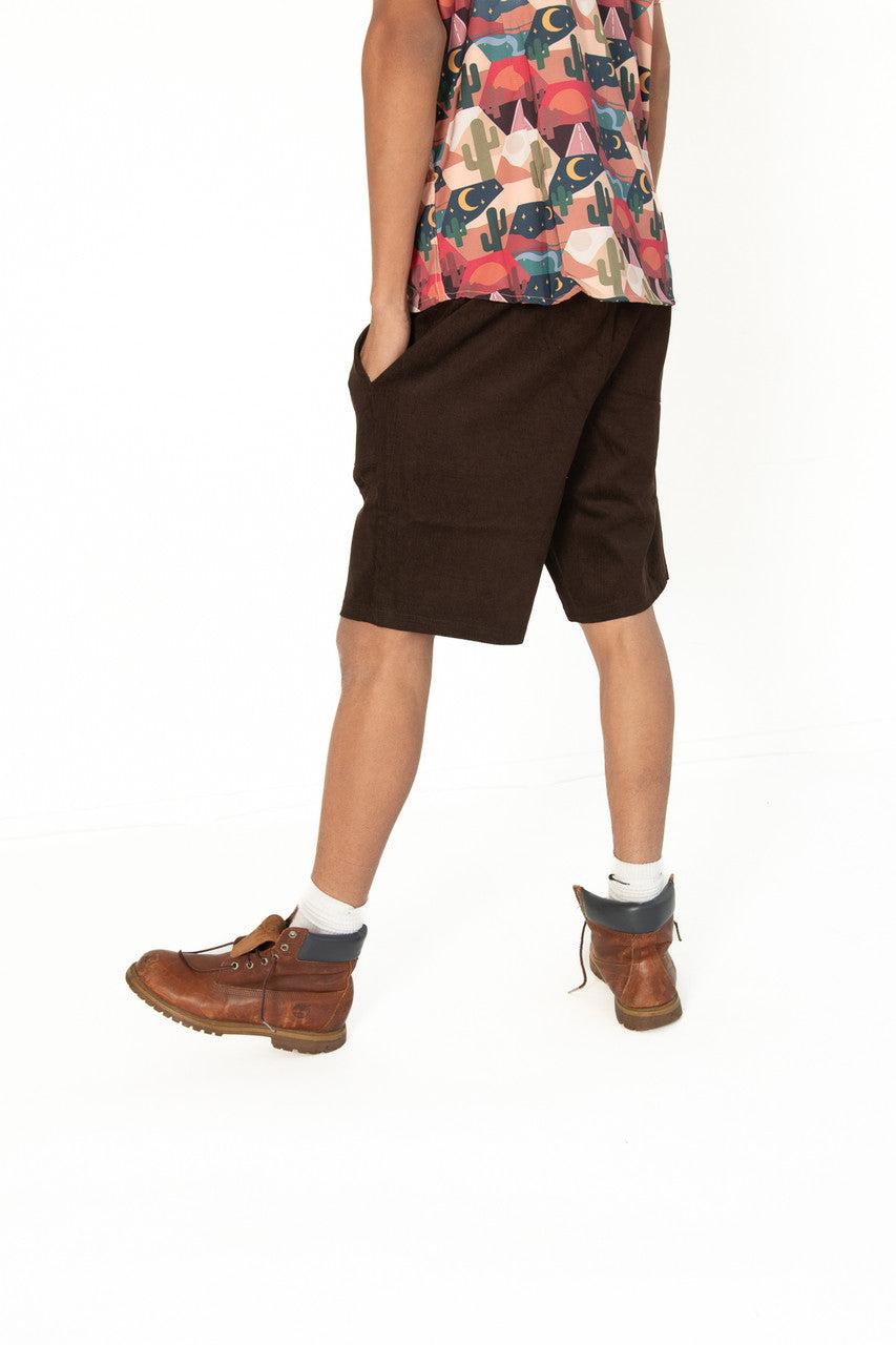 Coffee Cord Shorts Product Image