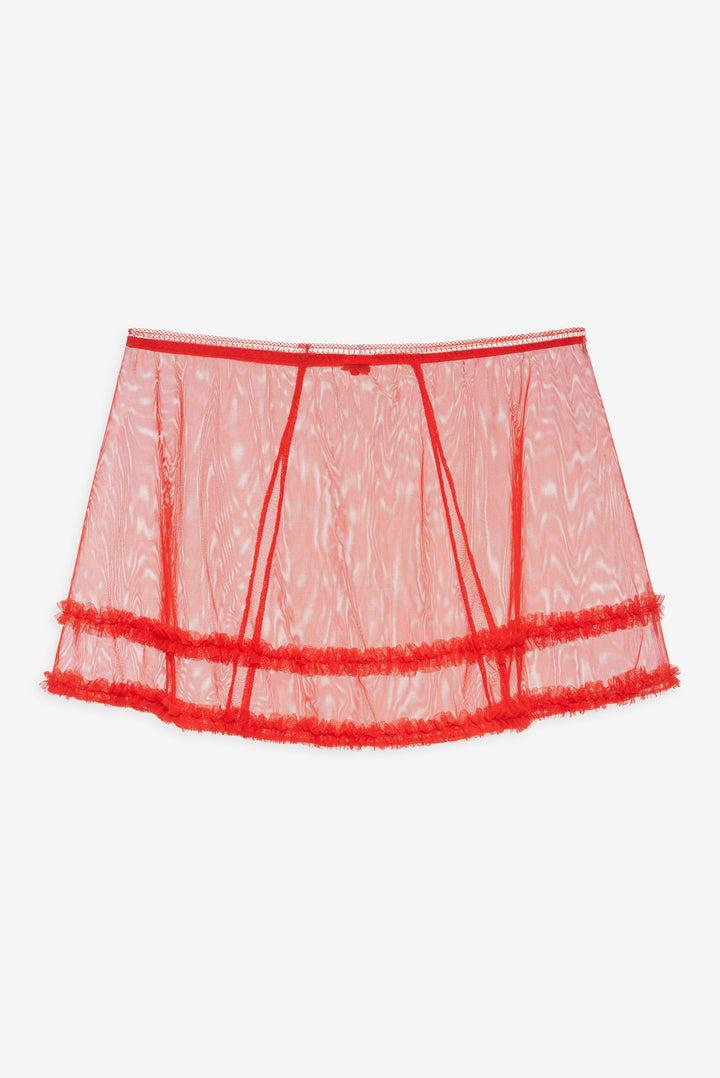 Gene Slip Skirt — Red Product Image