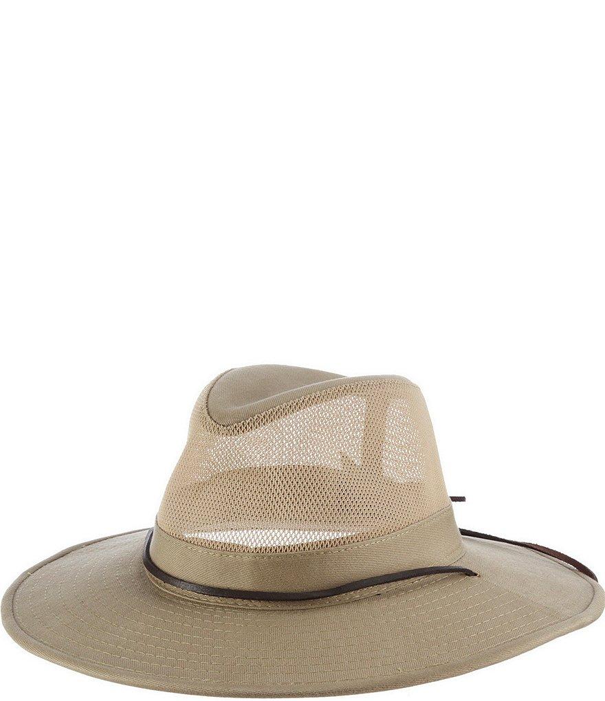 Dorfman Milano Traveler Safari Brushed Twill 3#double; Brim Hat Product Image