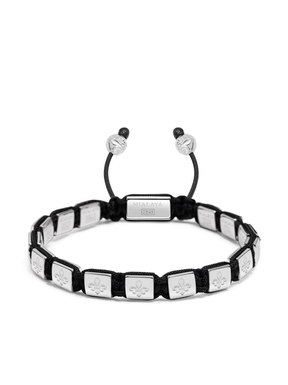 engraved beaded bracelet Product Image