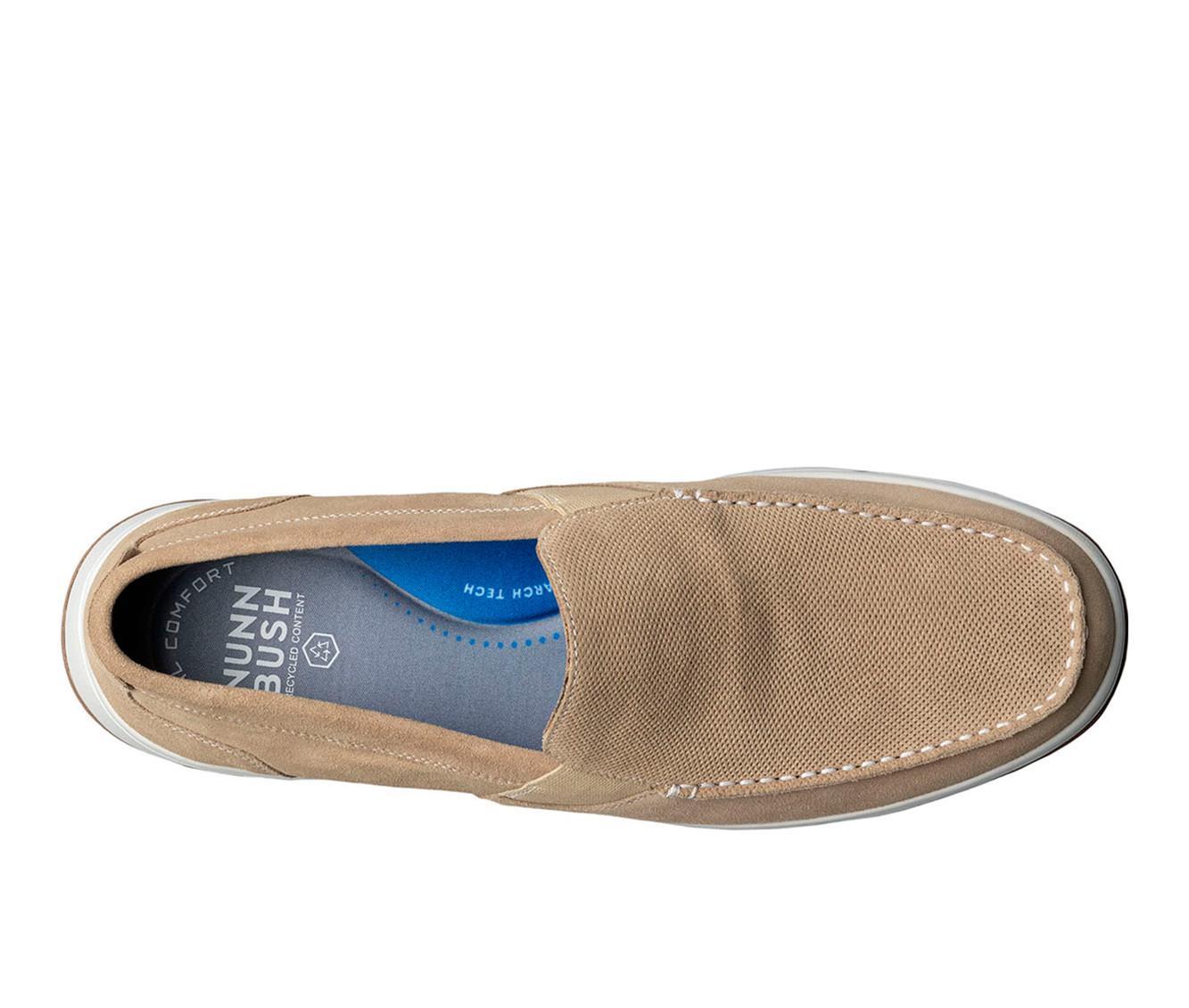 Men's Nunn Bush Luca Suede Moc Toe Venetian Slip On Loafers Product Image