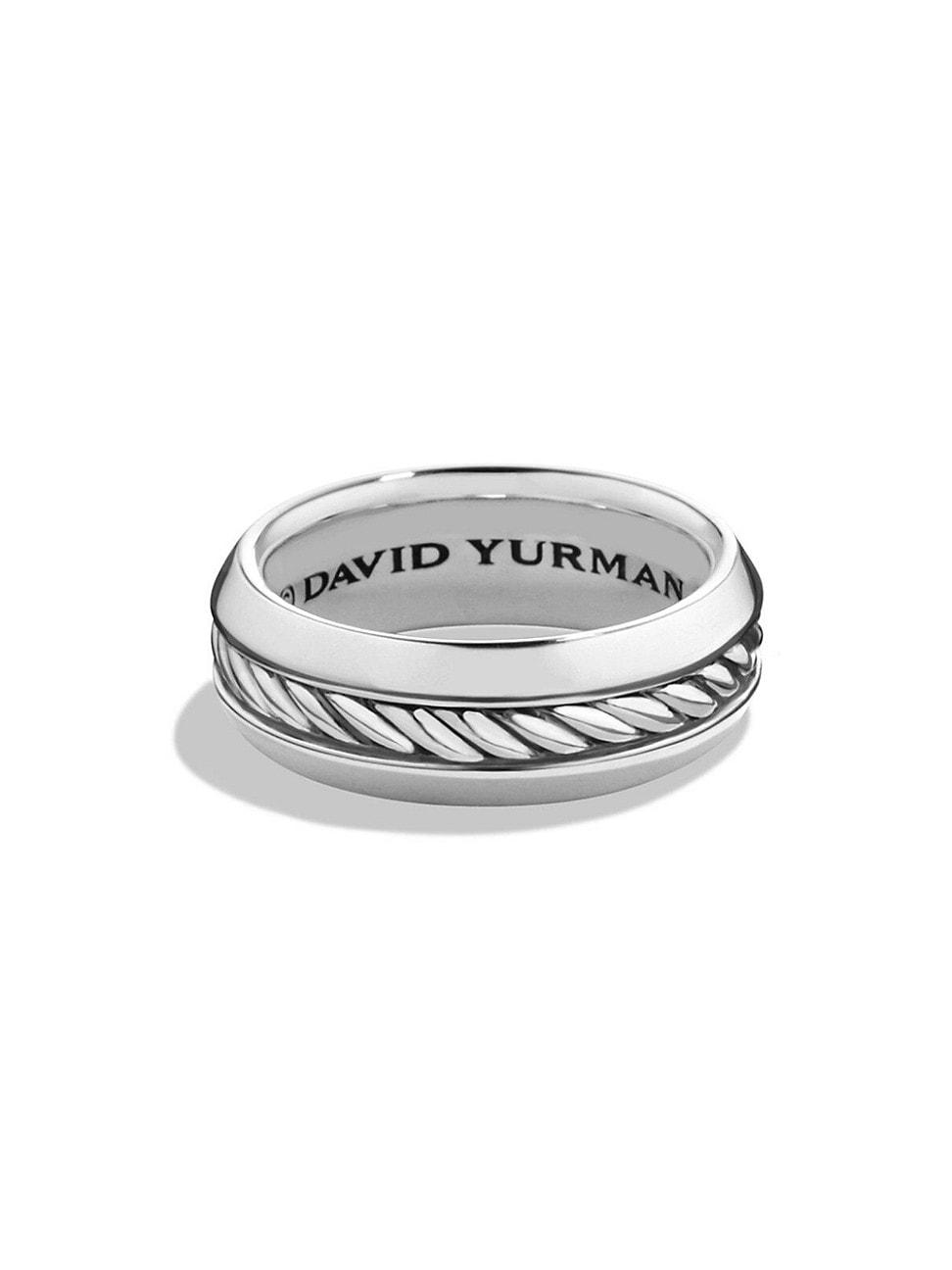 8mm Mens Cable Ring Product Image